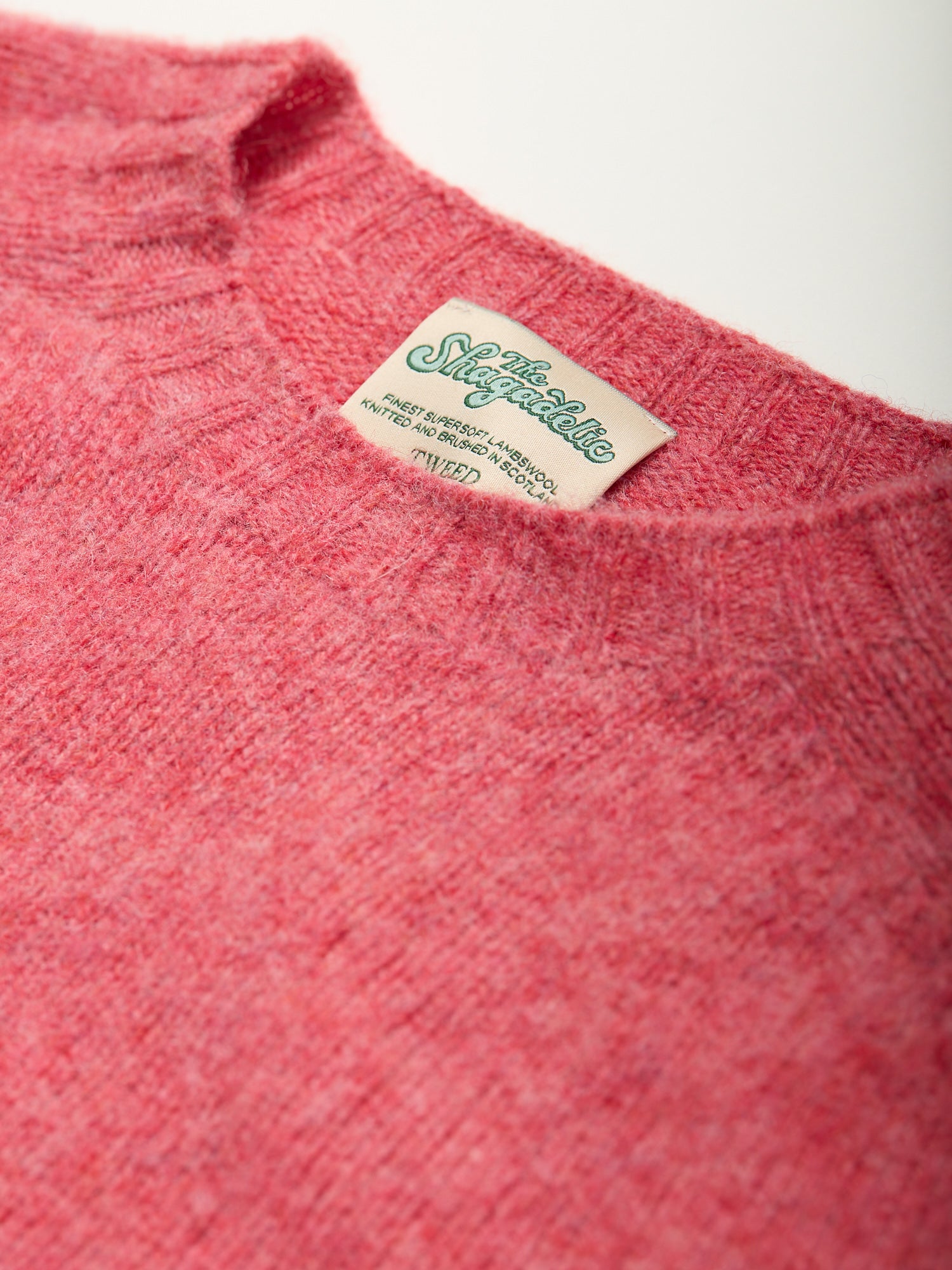 The Shagadelic Brushed Shetland Crewneck Tea Rose