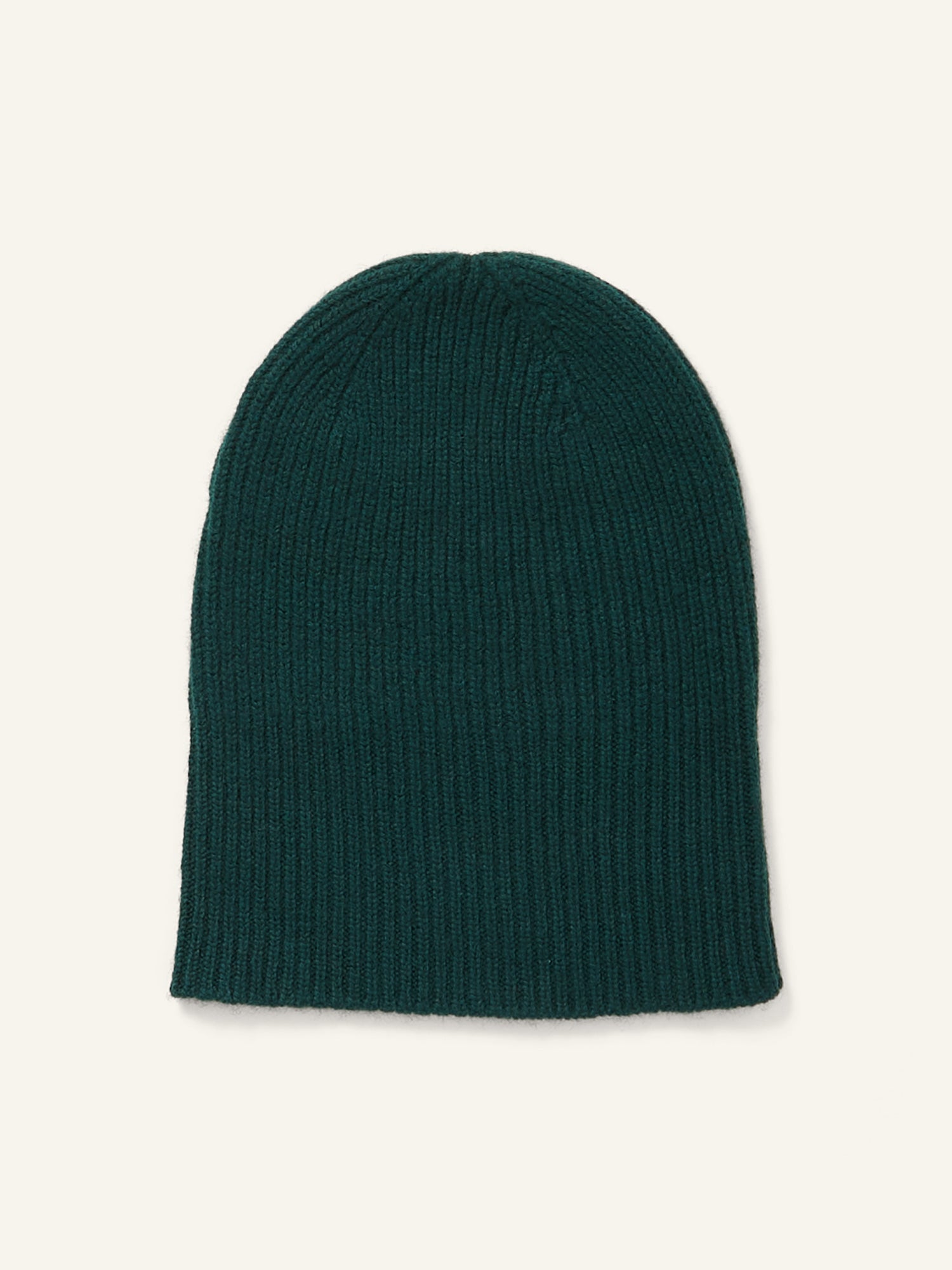 Ribbed Cashmere Hat Bottle Green