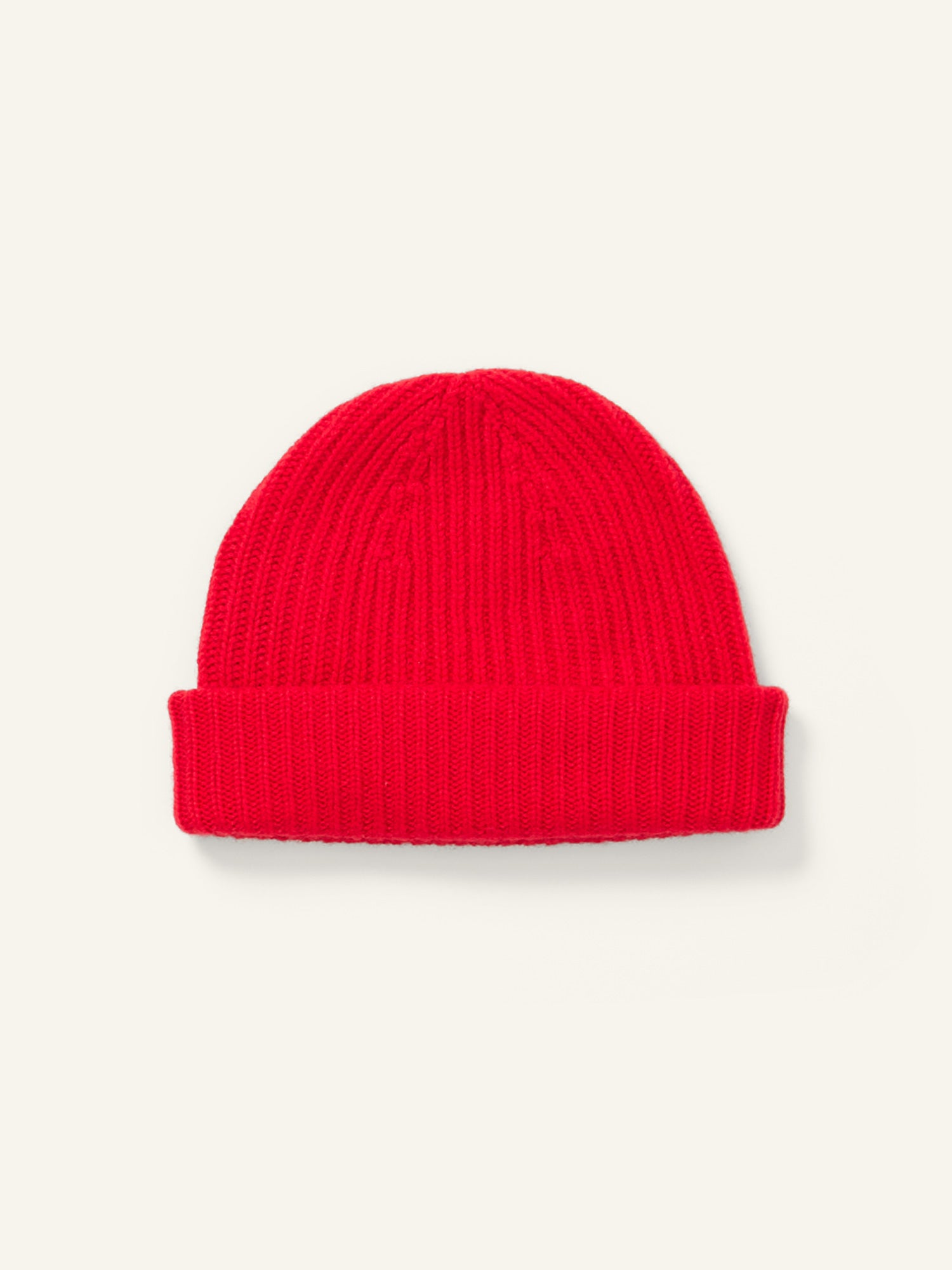 Ribbed Cashmere Hat Cardinal
