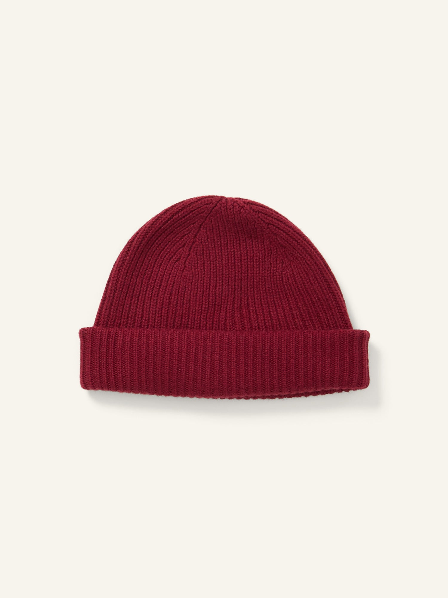 Ribbed Cashmere Hat Claret