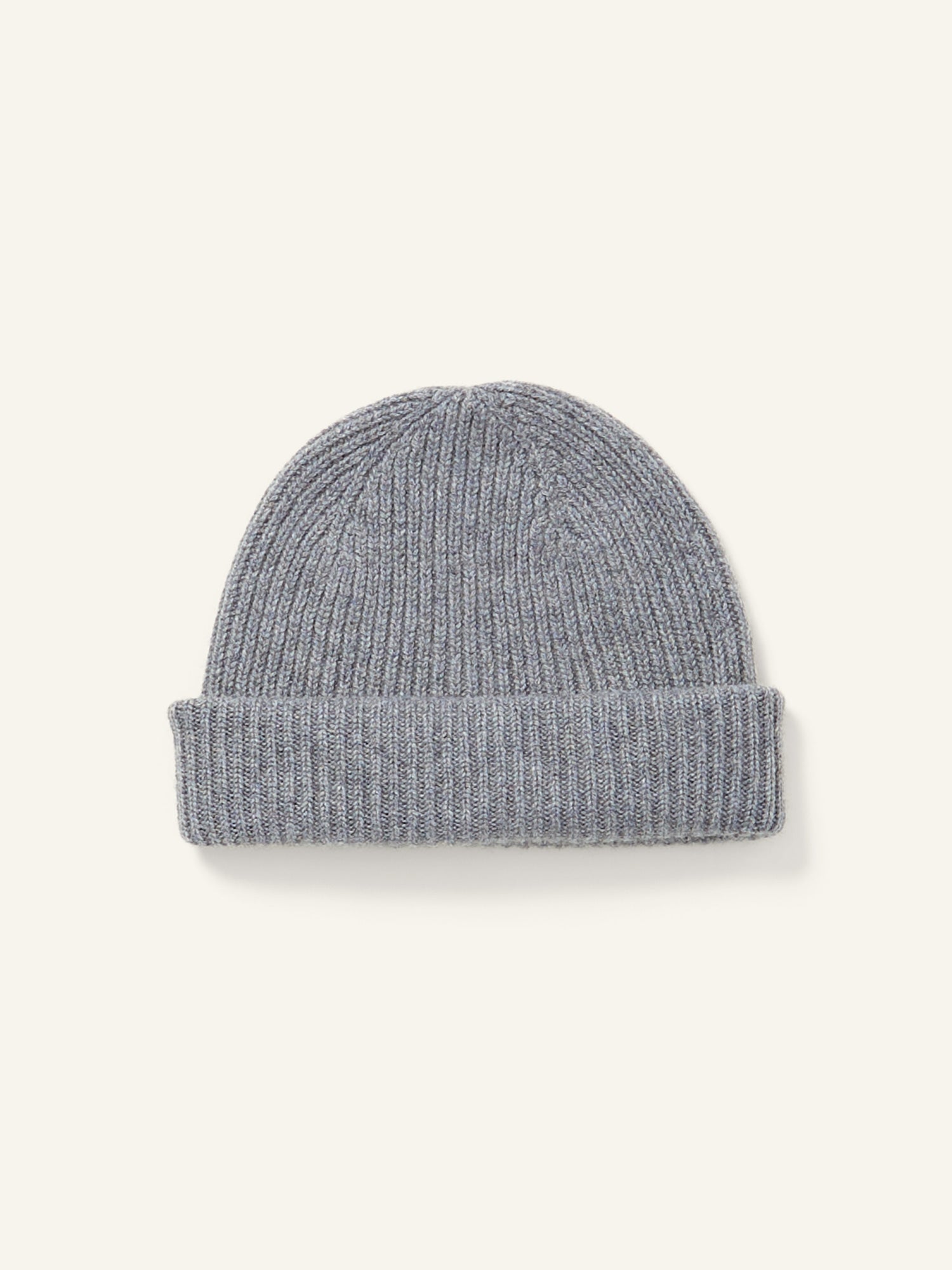 Ribbed Cashmere Hat Grey