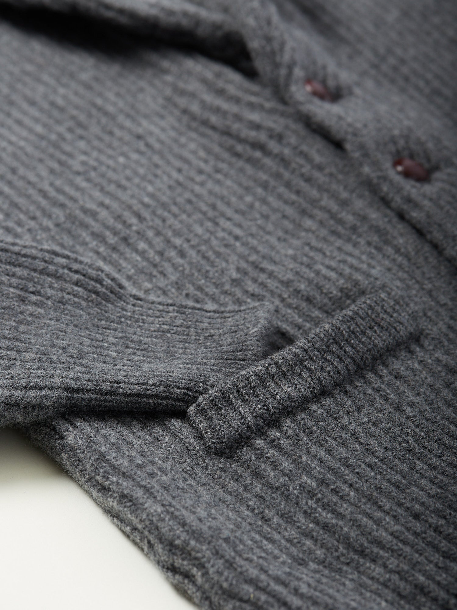 Lambswool Shawl Collar Cardigan Cliff