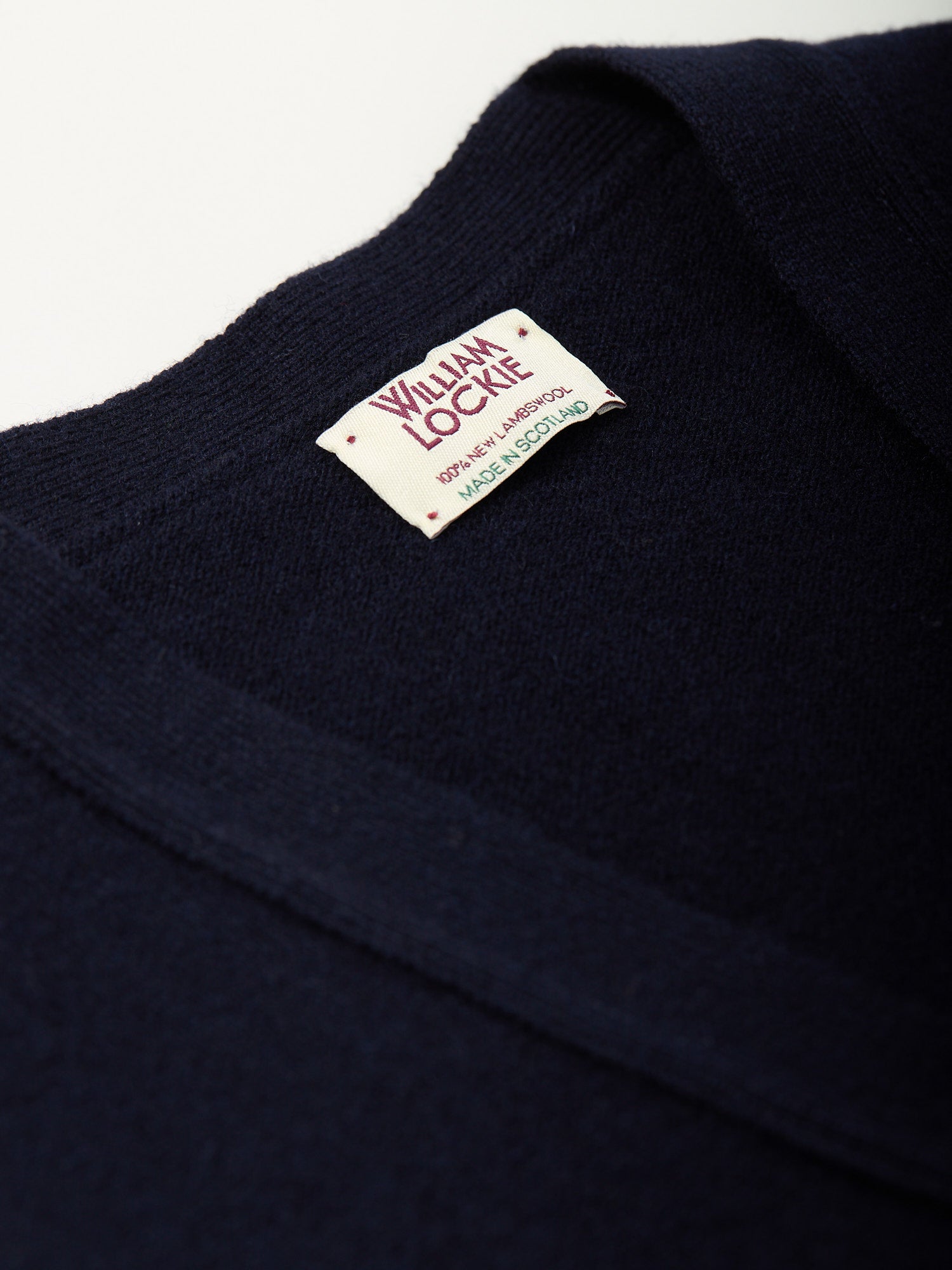Lambswool Sleeveless Cardigan Navy
