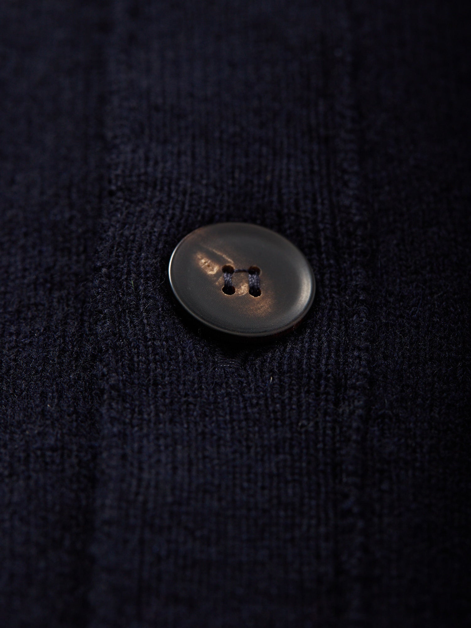 Lambswool Sleeveless Cardigan Navy