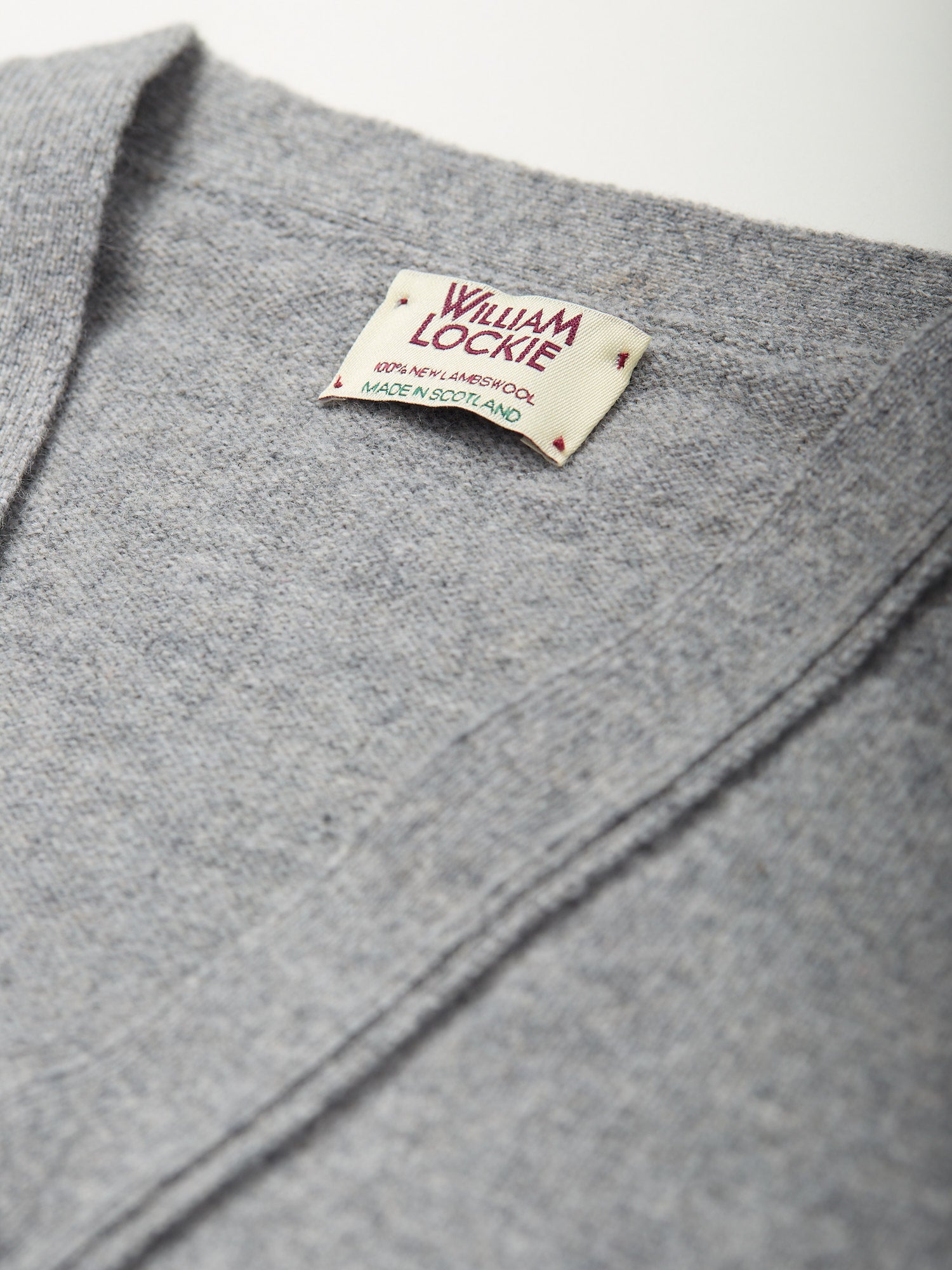 Lambswool Sleeveless Cardigan Flannel