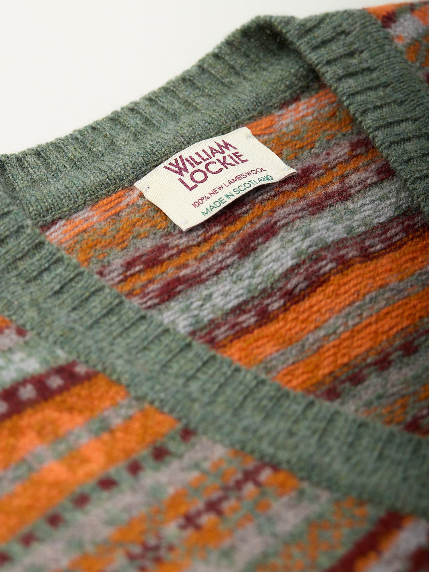 Lambswool Fair Isle Slip-over Landscape