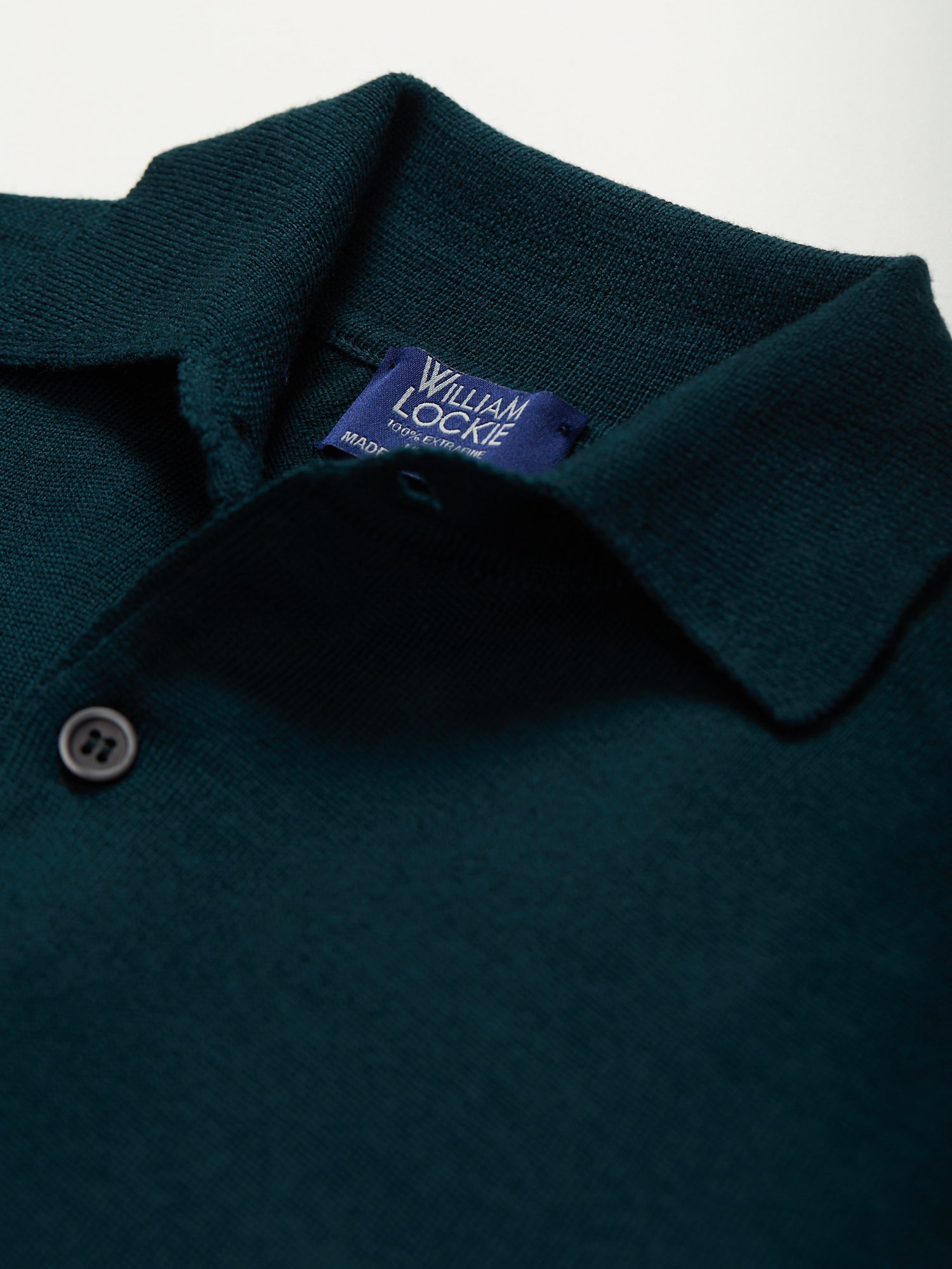 Merino Polo Neck Tartan Green