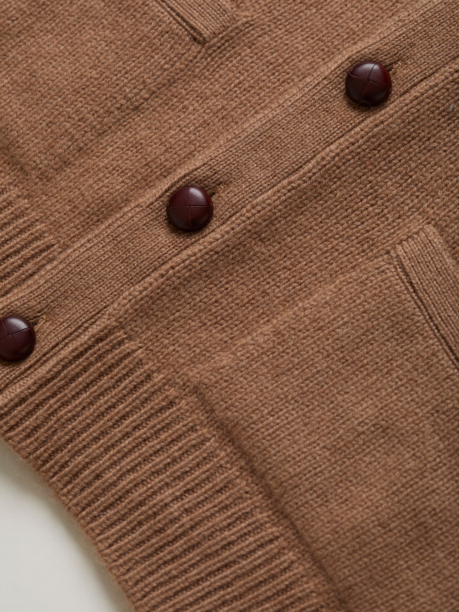 Camel Hair 4-ply Cardigan