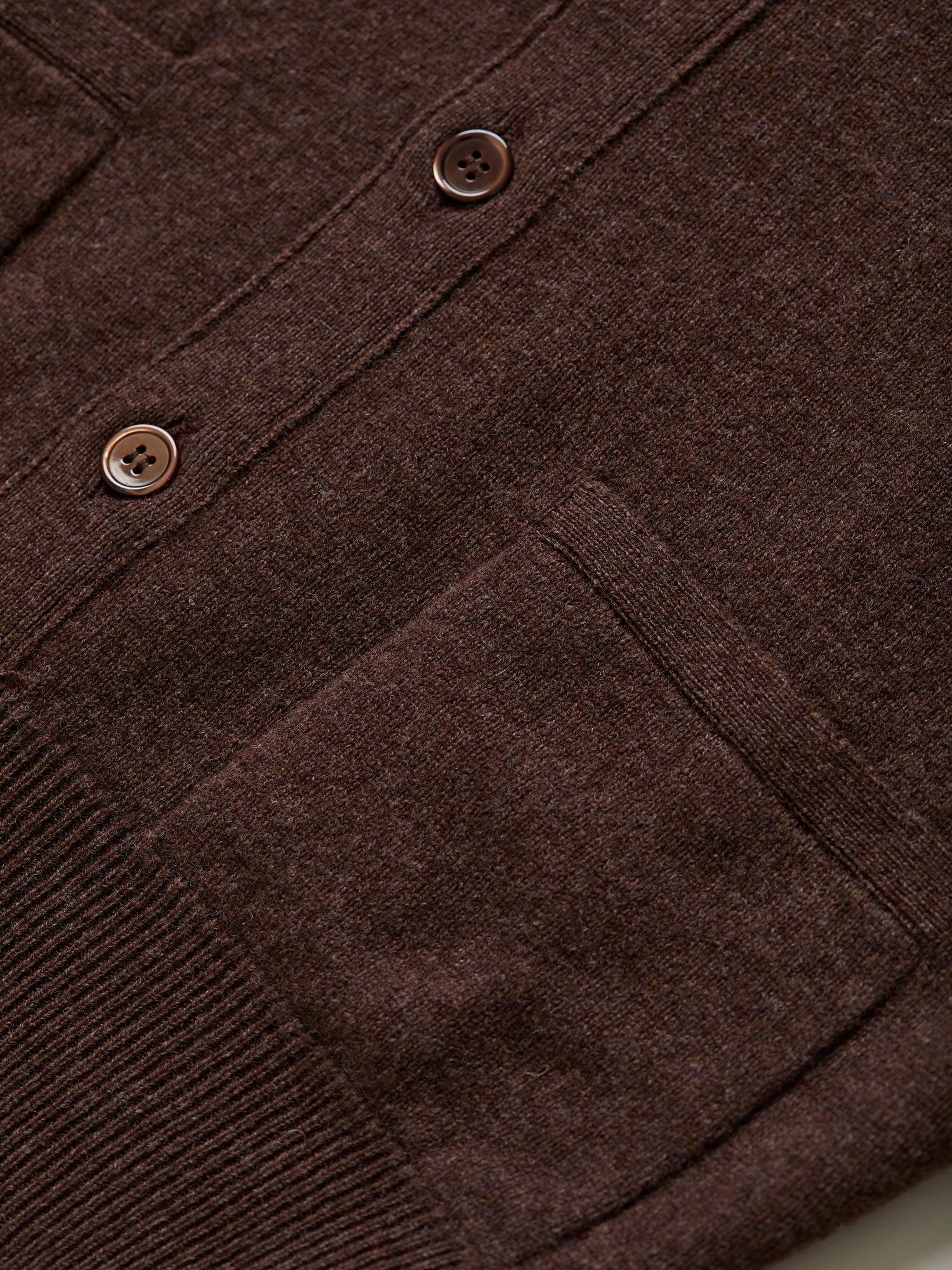 Lambswool Cardigan Mocha
