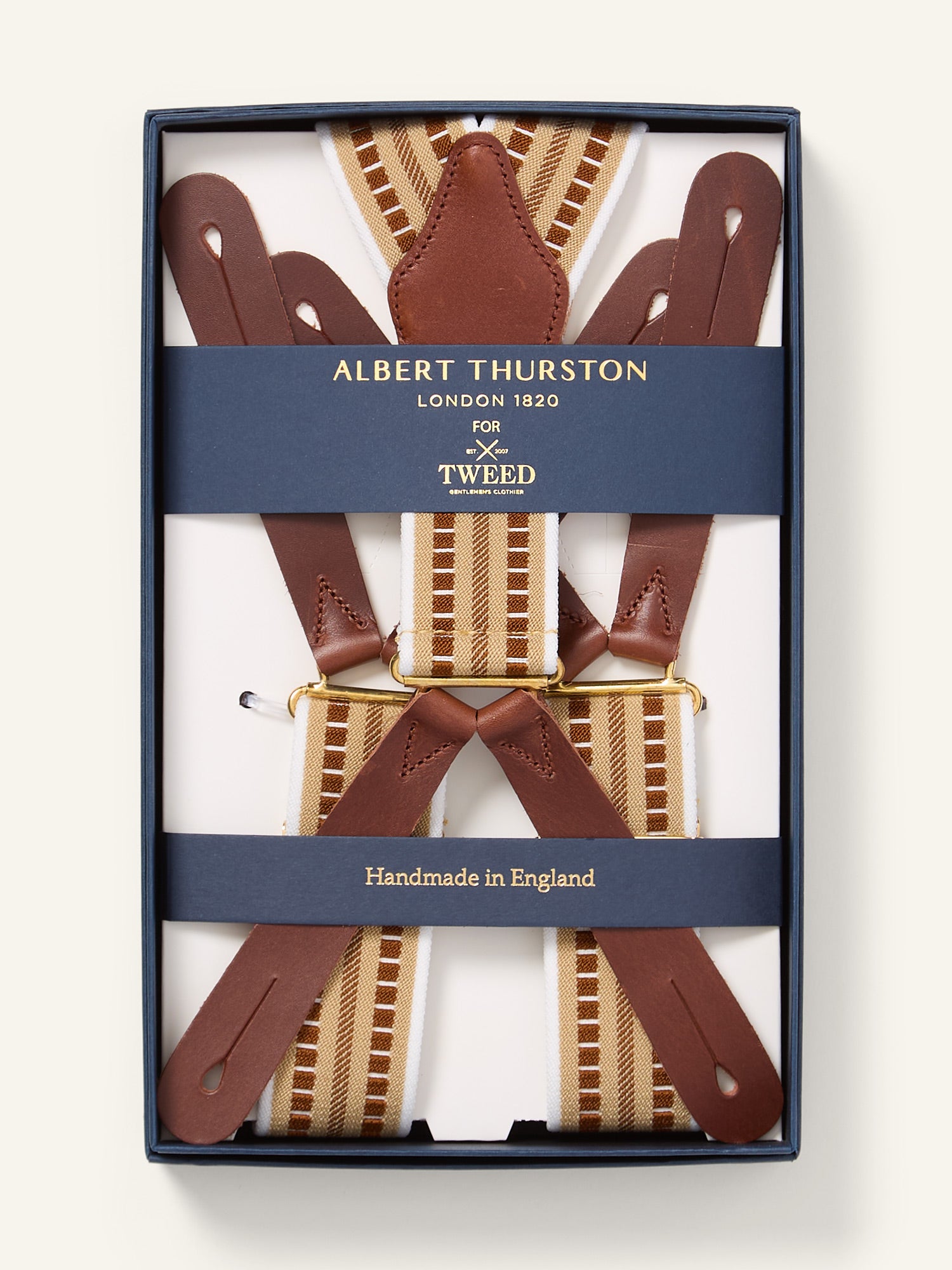 Retro Army Braces Tan