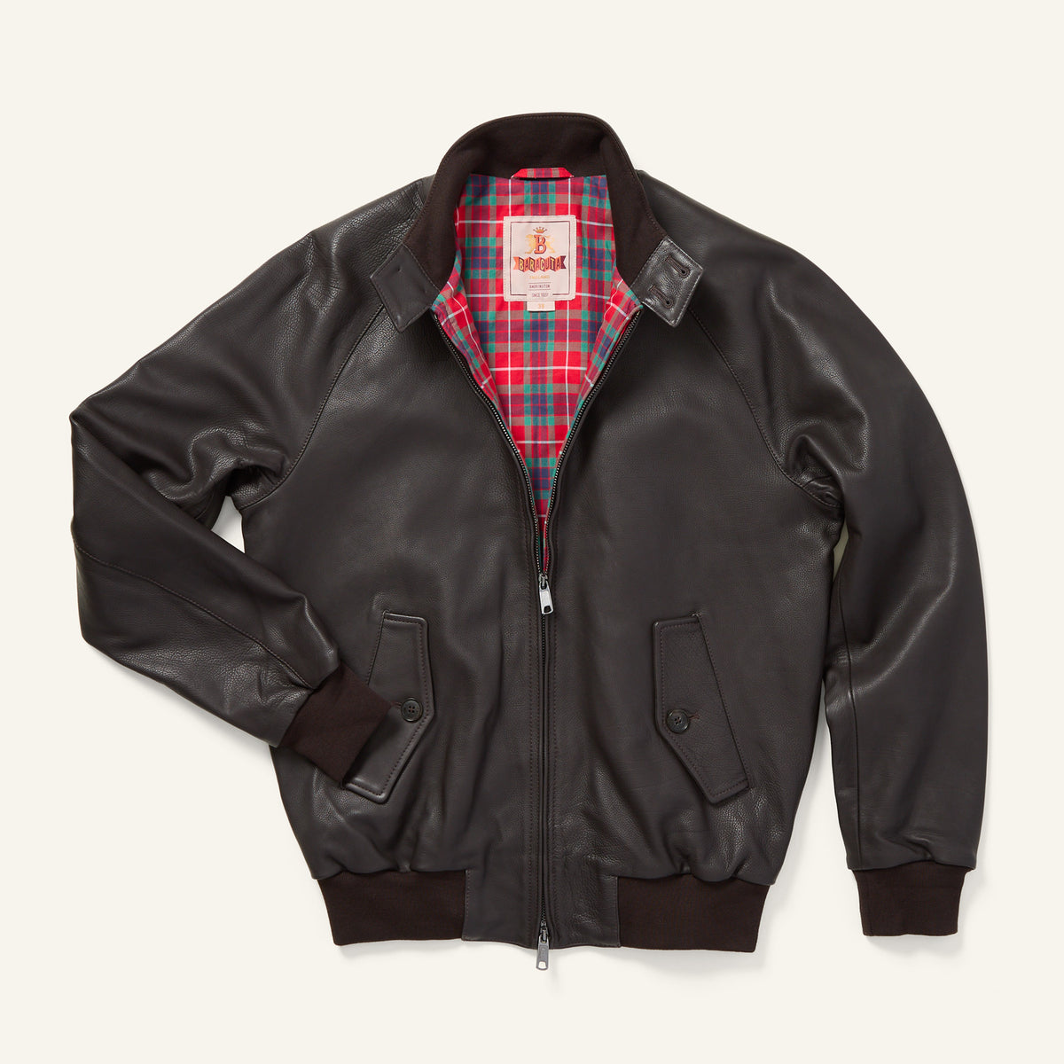 Baracuta G9 Leather Jacket Dk Brown