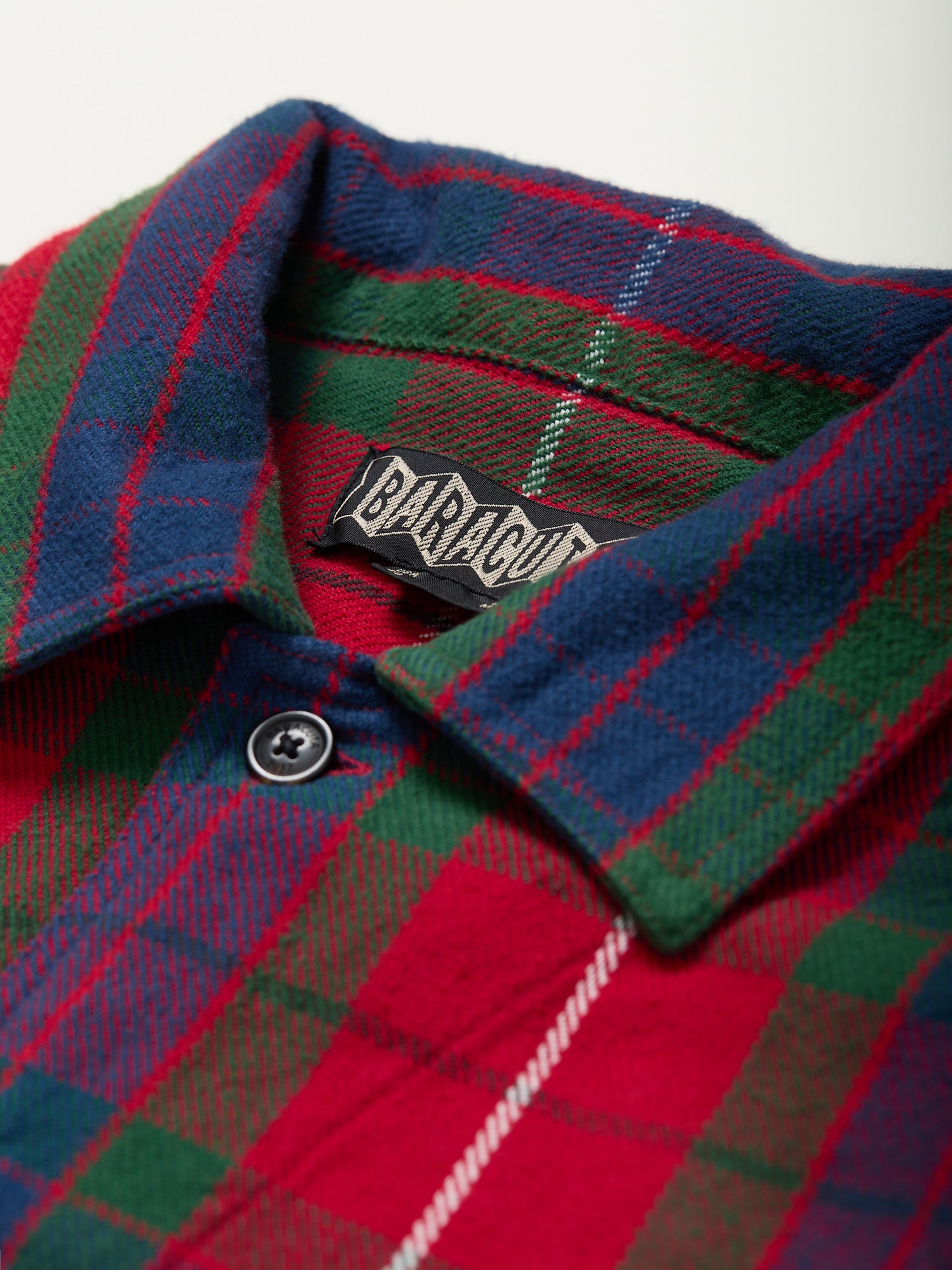 Brushed Flannel Overshirt Hunting Tartan Red