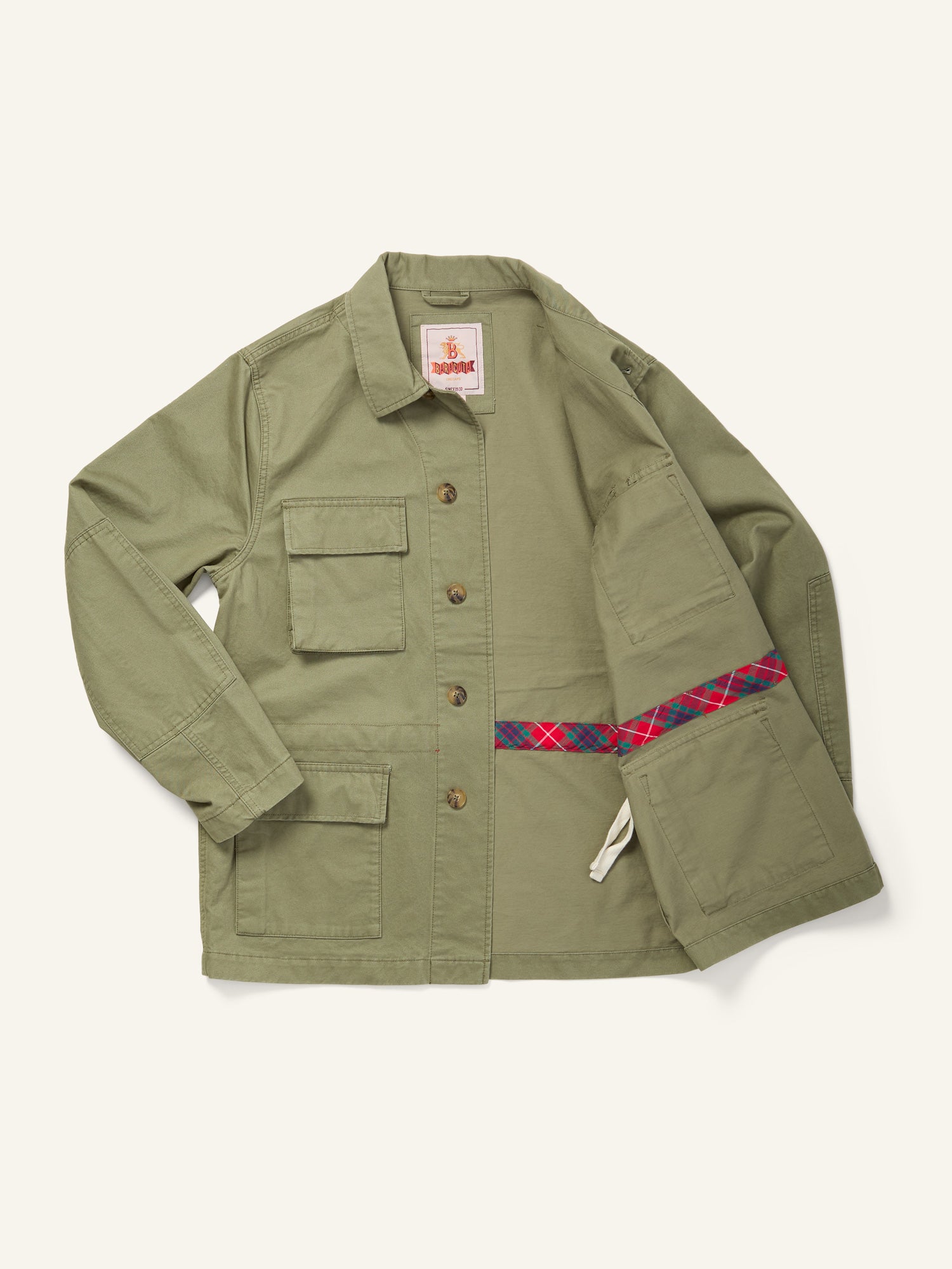 Twill Field Shacket Lichen Green