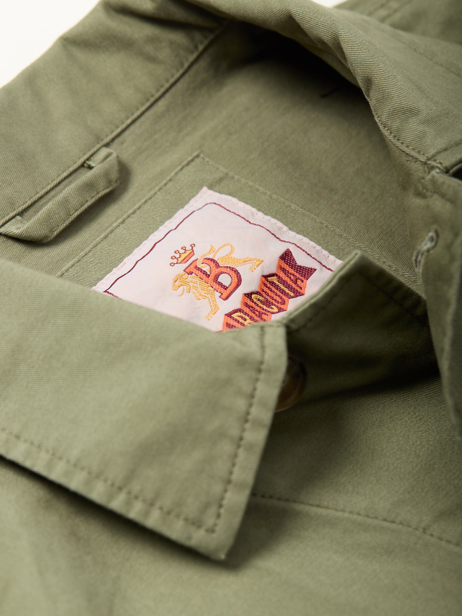 Twill Field Shacket Lichen Green