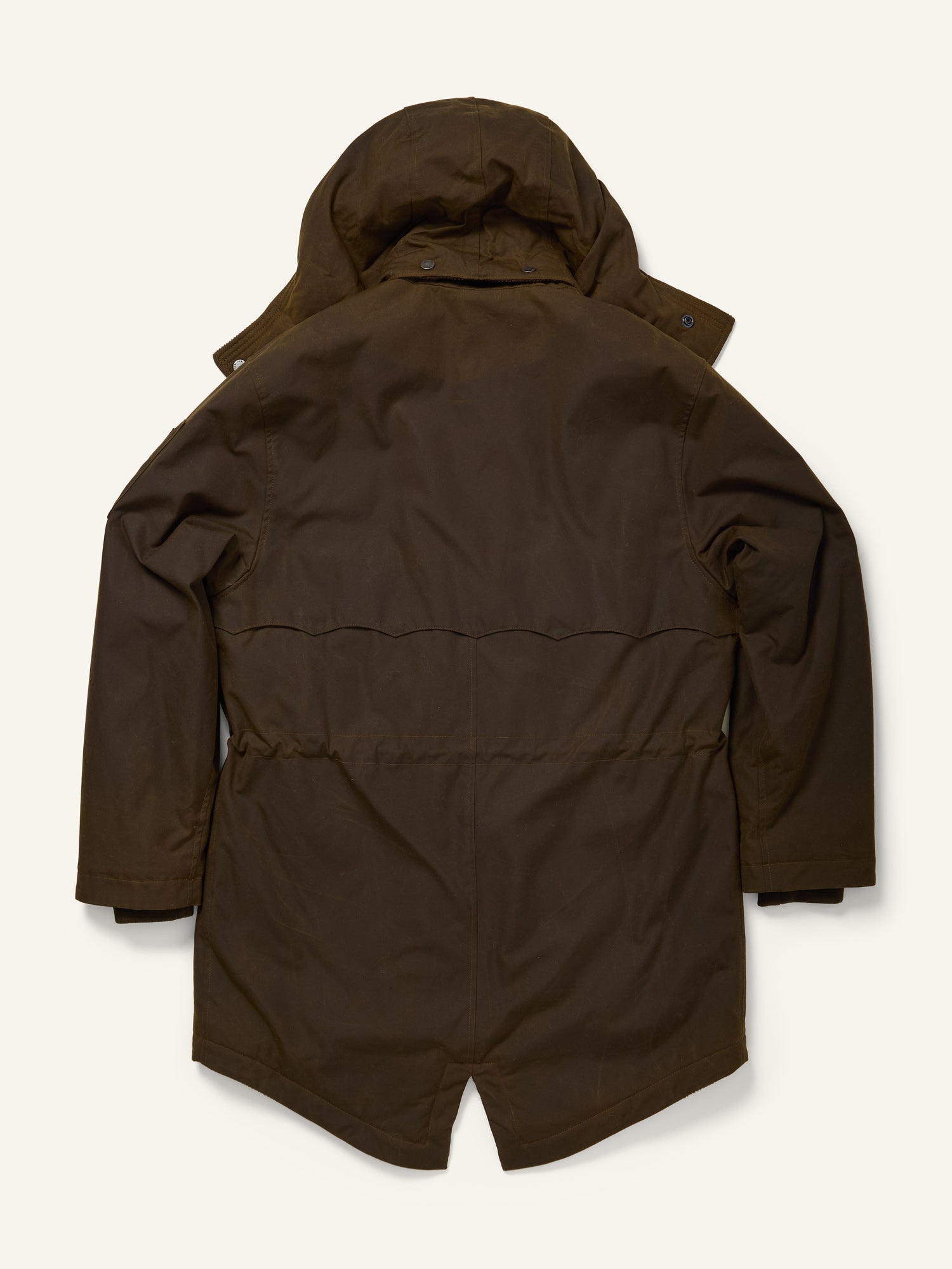Waxed Fishtail Parka Deep Moss