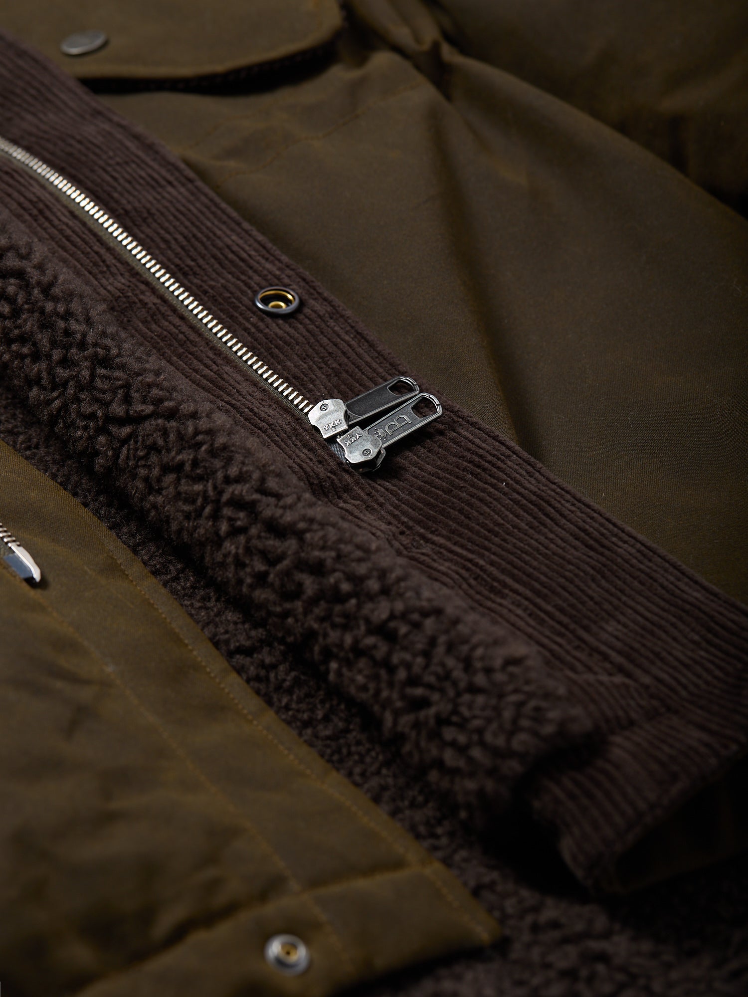 Waxed Fishtail Parka Deep Moss