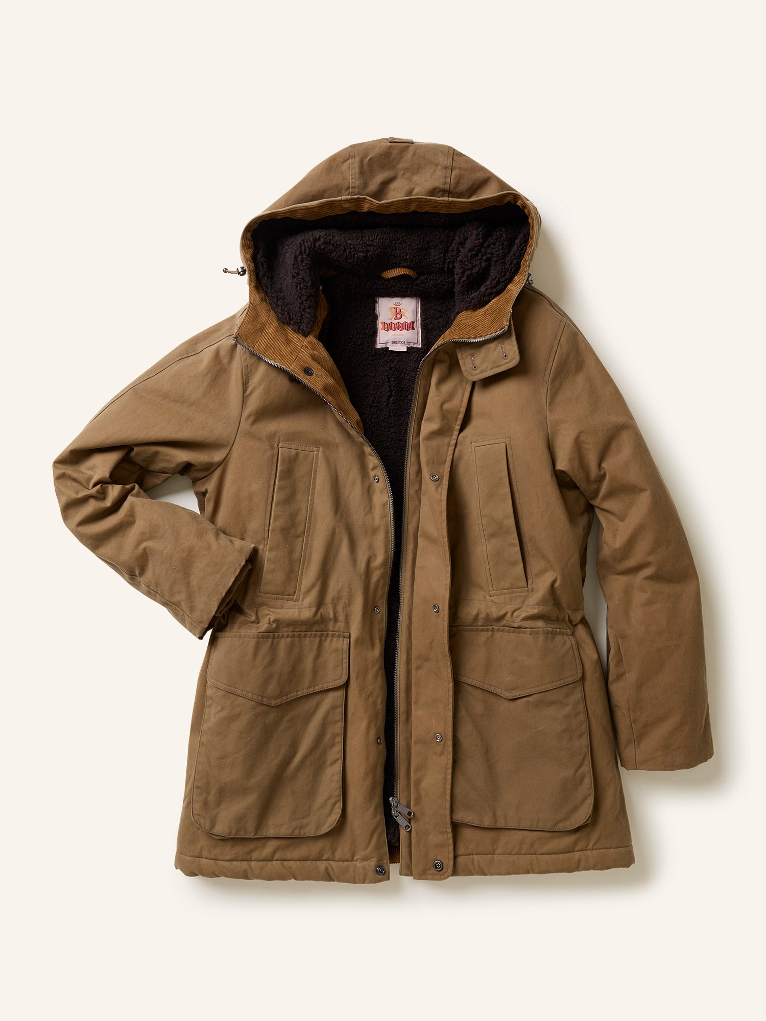 Waxed Shooting Field Parka Tan