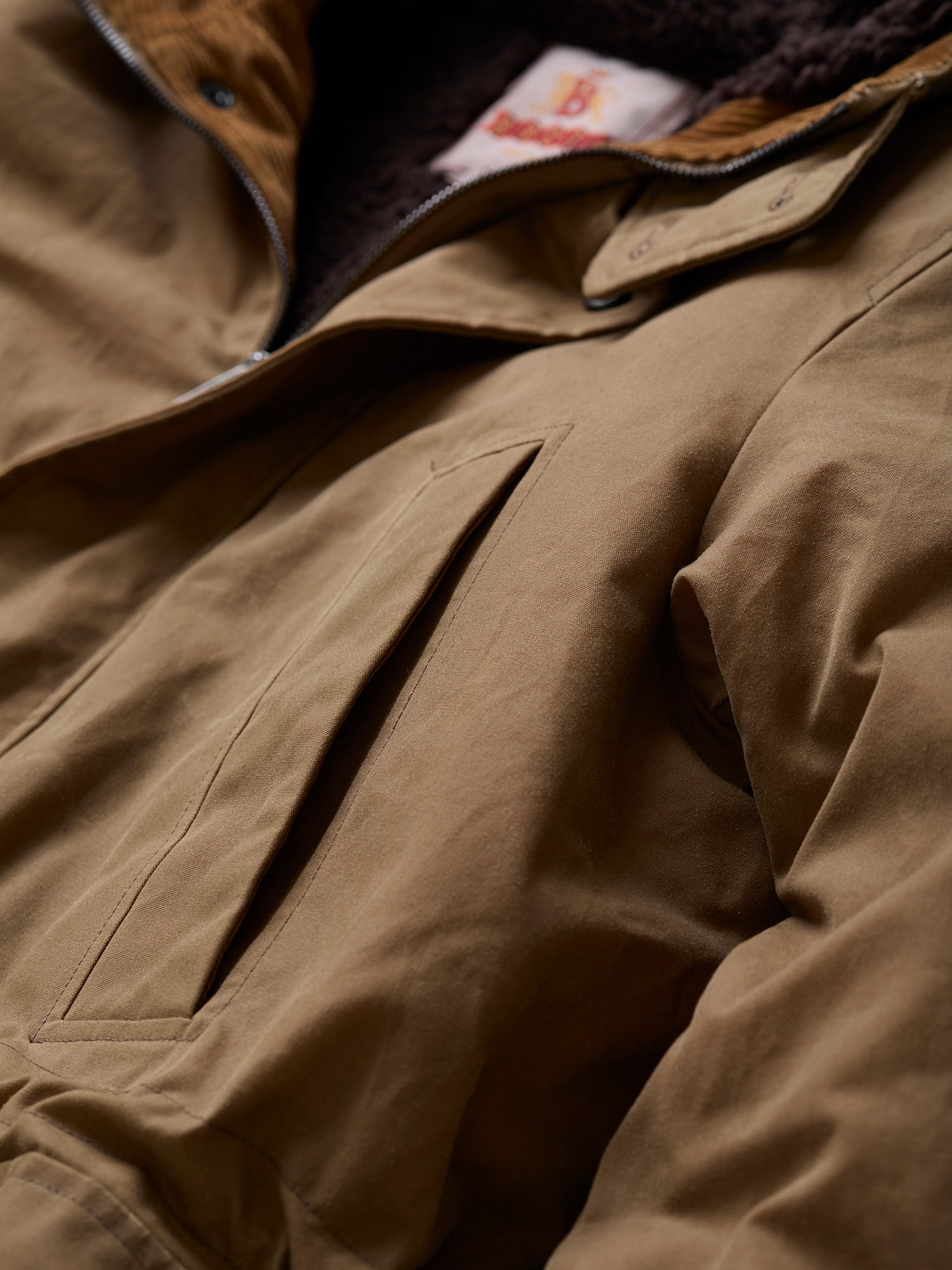 Waxed Shooting Field Parka Tan