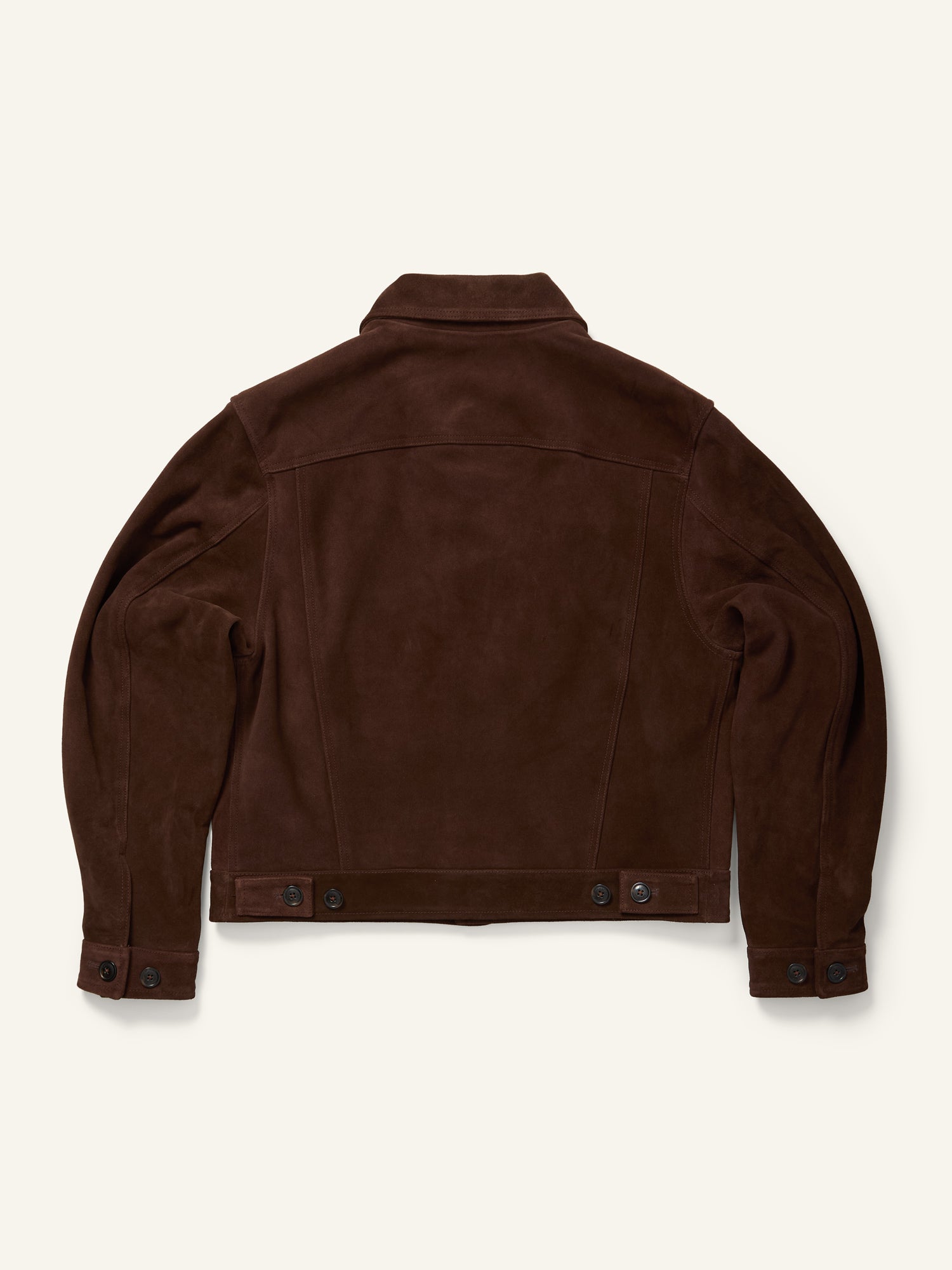 Roughout Suede Rider Jacket Chocolate