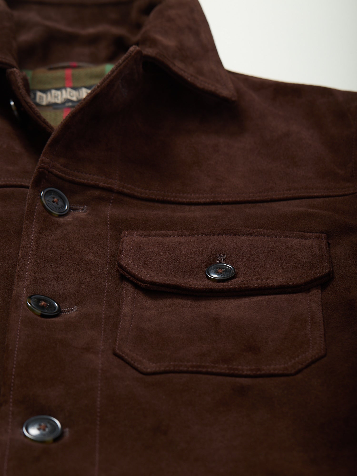 Roughout Suede Rider Jacket Chocolate