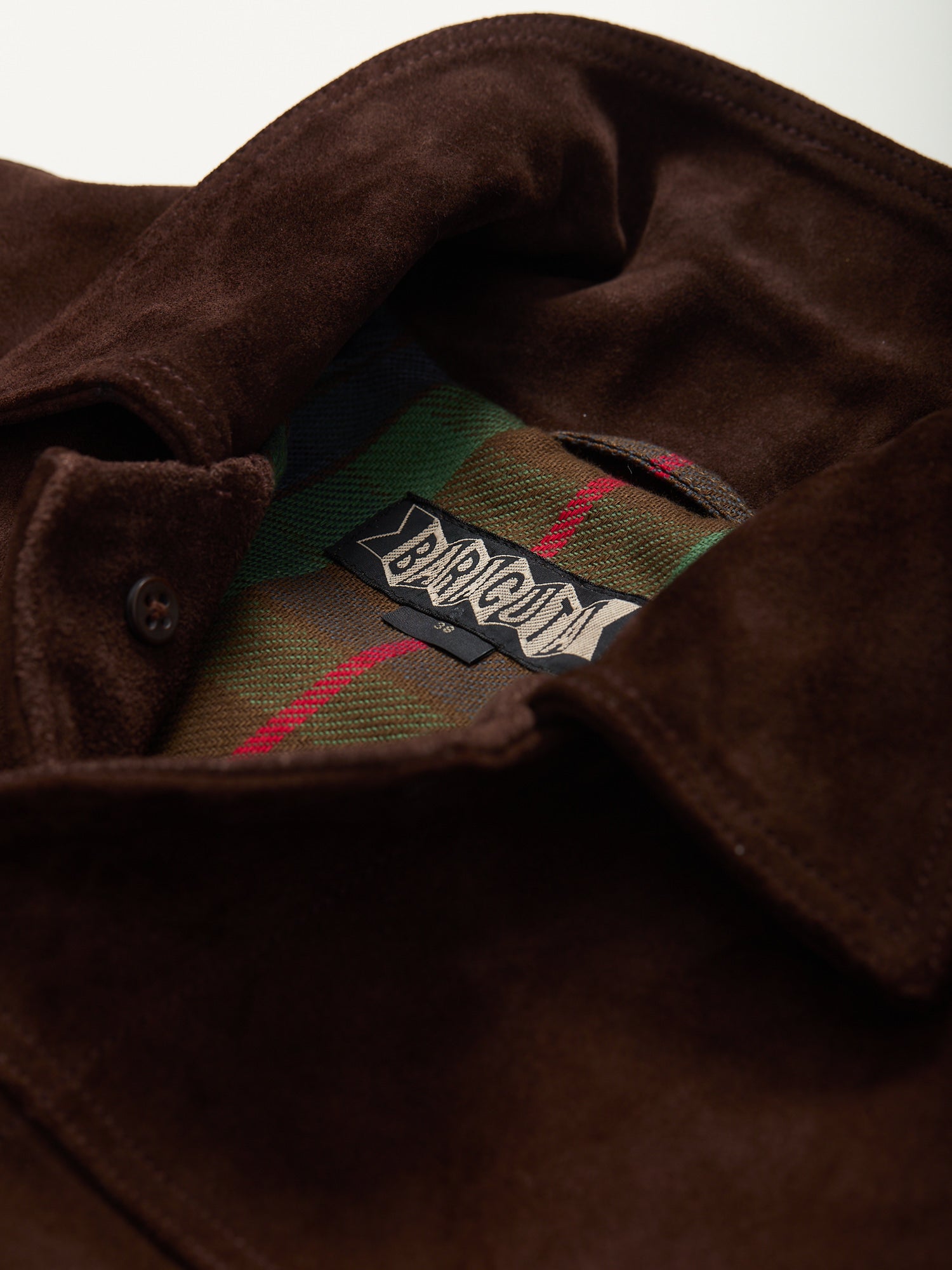 Roughout Suede Rider Jacket Chocolate