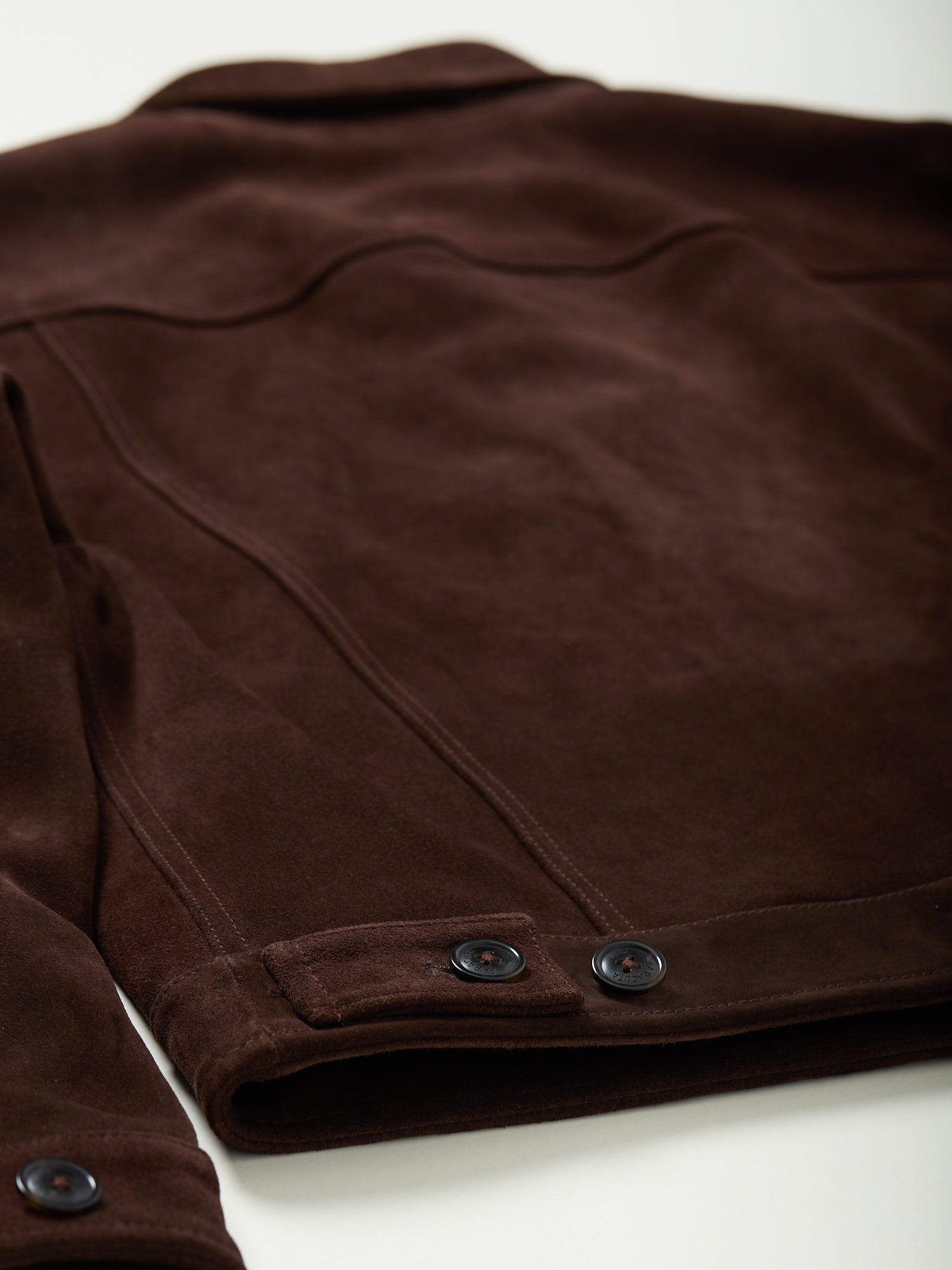 Roughout Suede Rider Jacket Chocolate