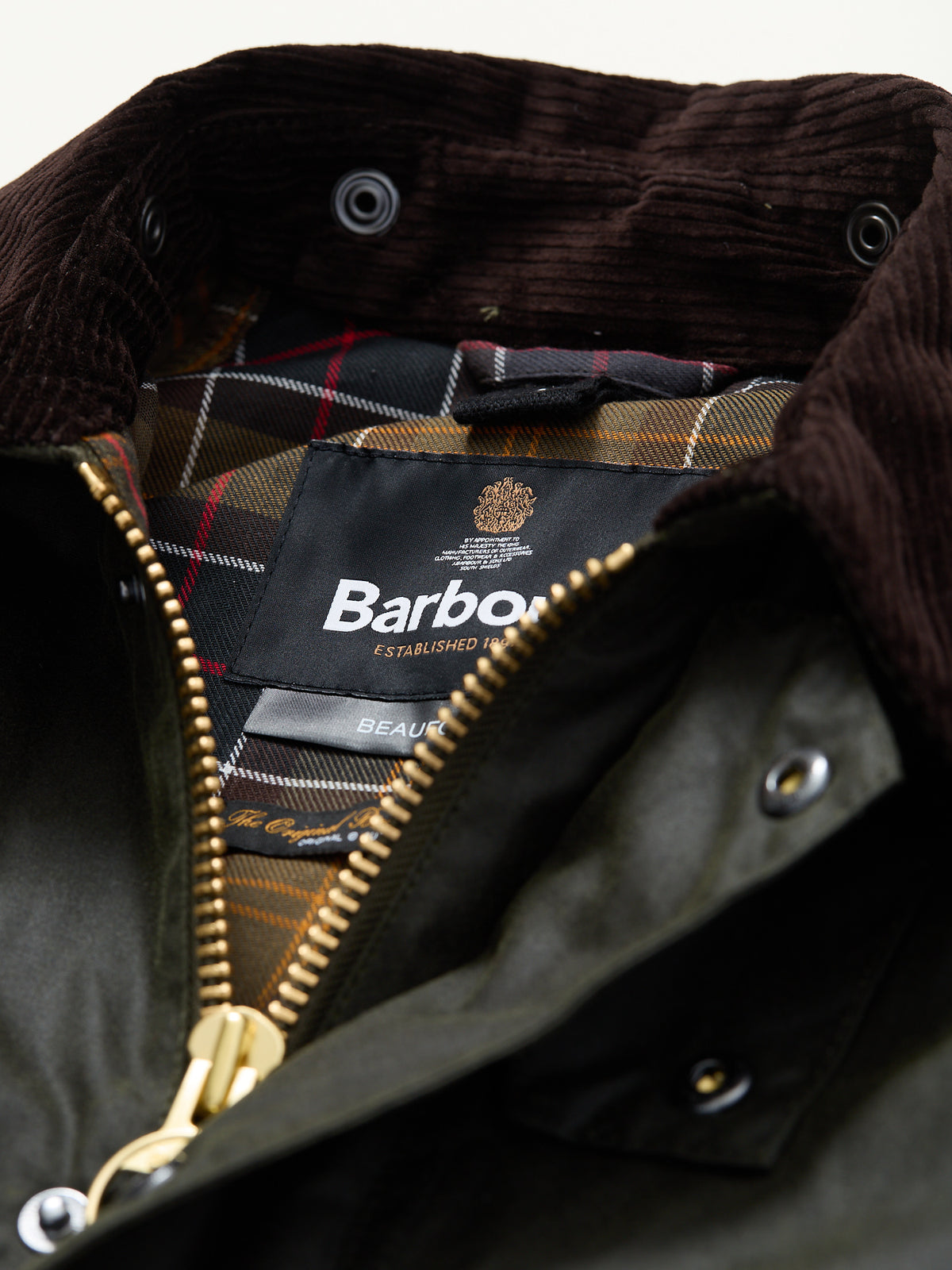 Beaufort Wax Jacket Archive Olive