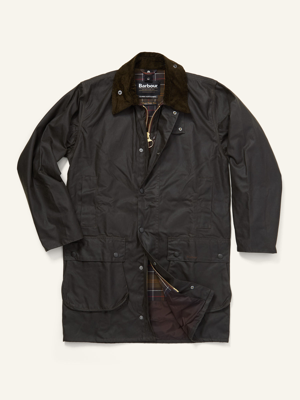 Classic Northumbria Wax Jacket Olive