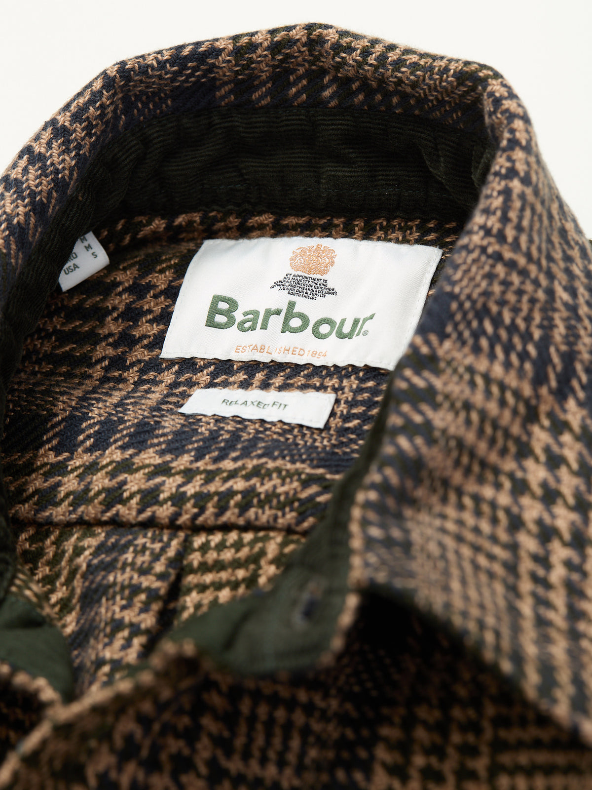 Millom Houndstooth Shirt Olive