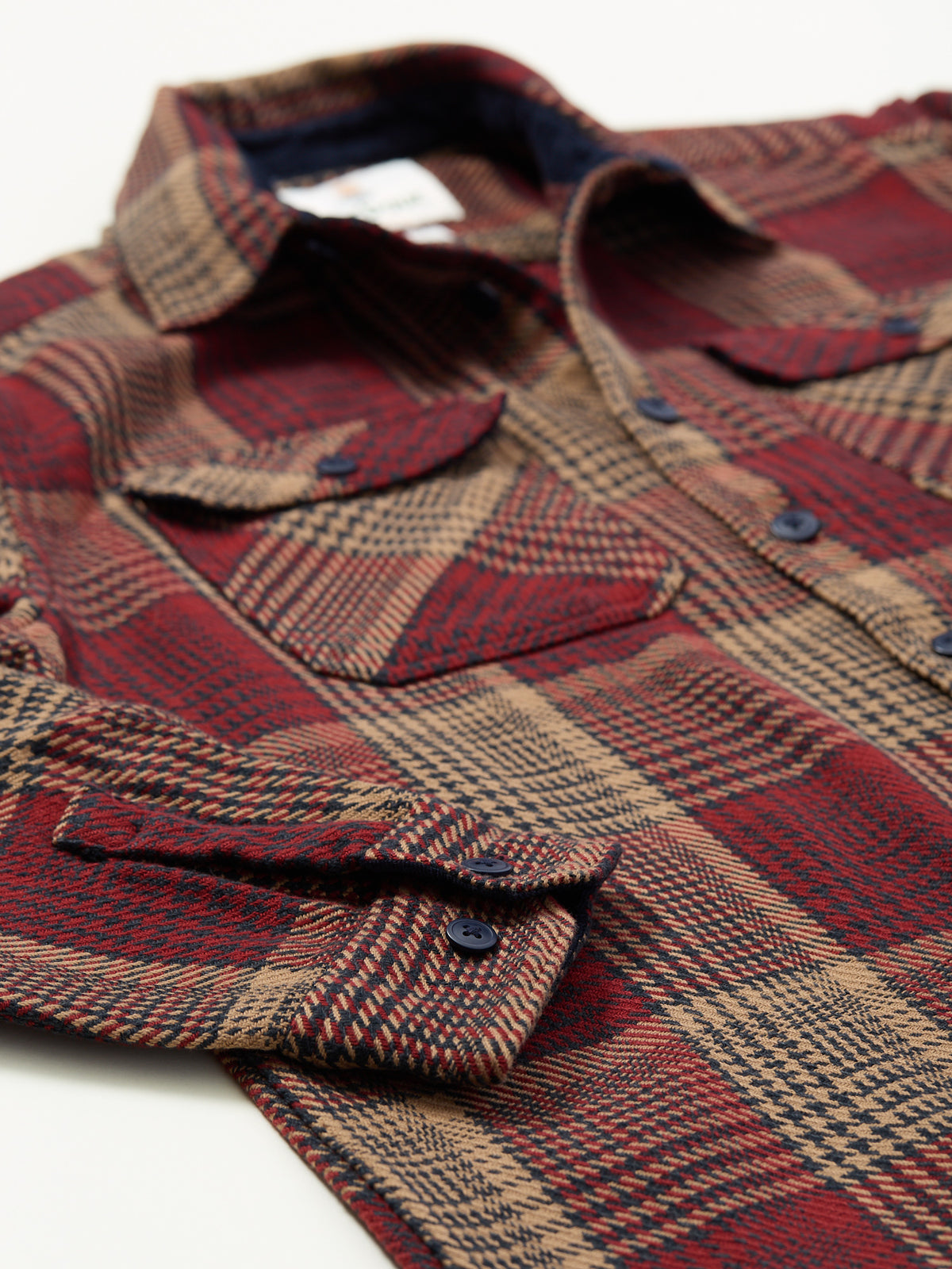 Millom Houndstooth Shirt Red