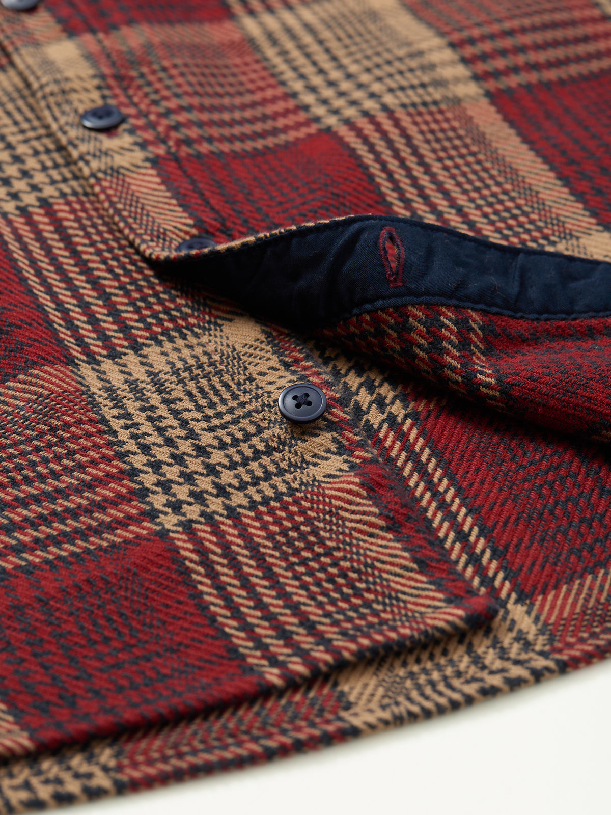 Millom Houndstooth Shirt Red