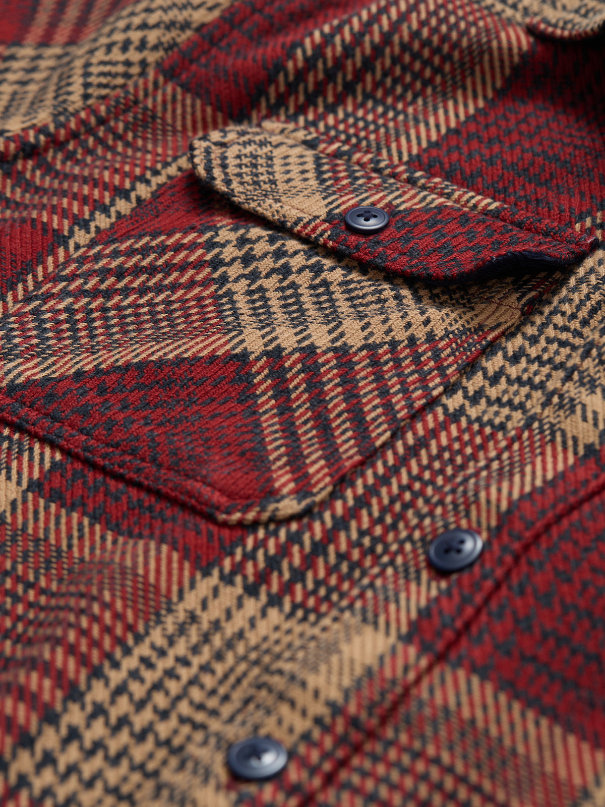 Millom Houndstooth Shirt Red