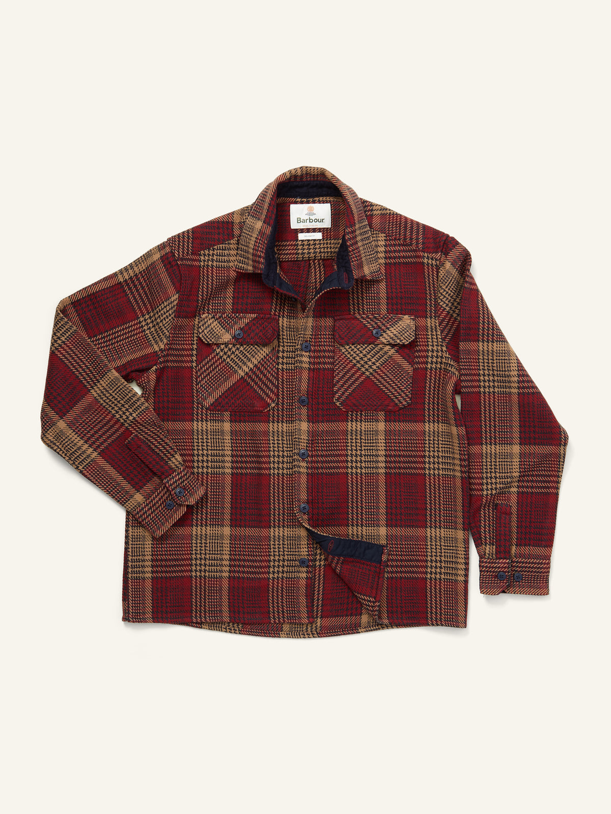 Millom Houndstooth Shirt Red