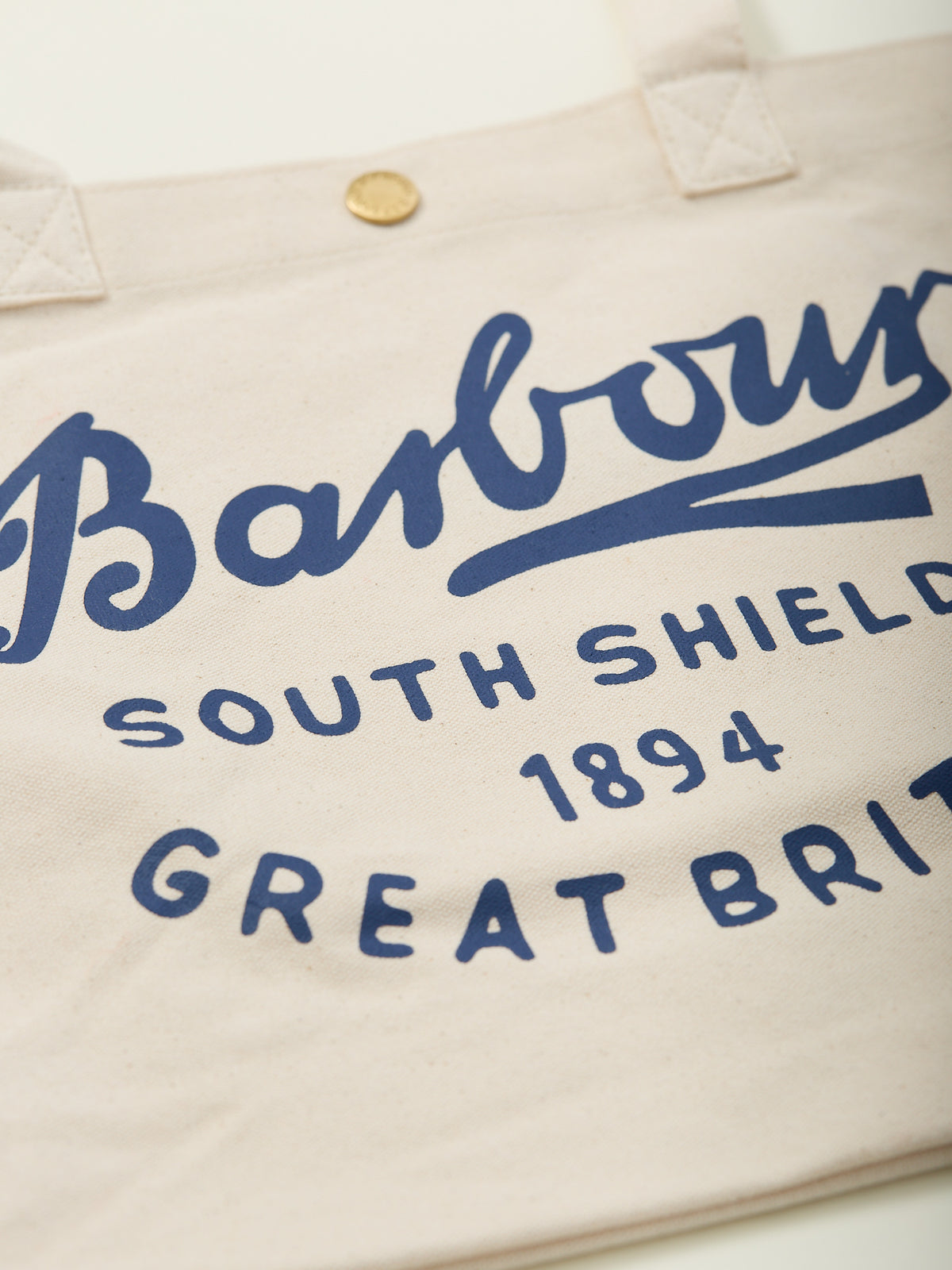 Script Tote Bag Deep Blue