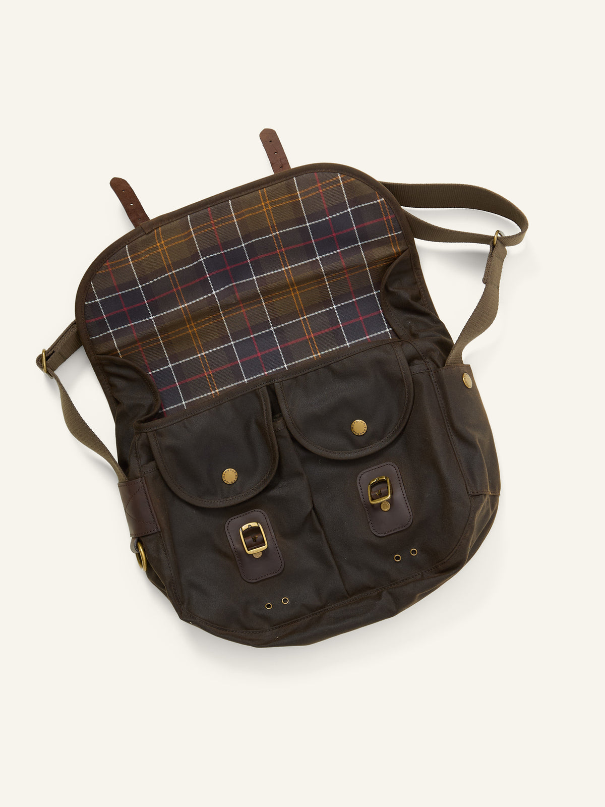 Wax Leather Tarras Fishing Bag Olive