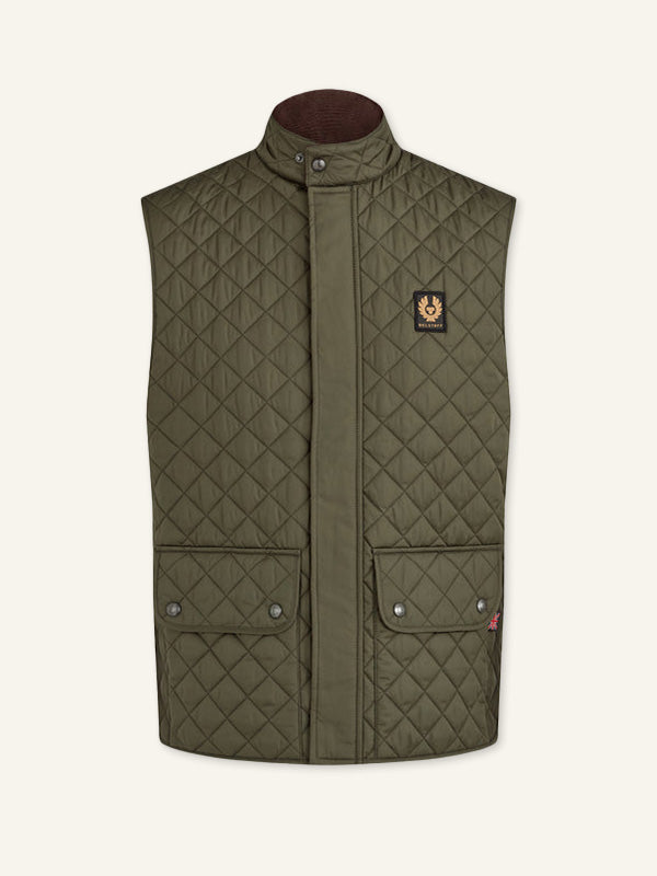 Quilted Waistcoat Faded Olive