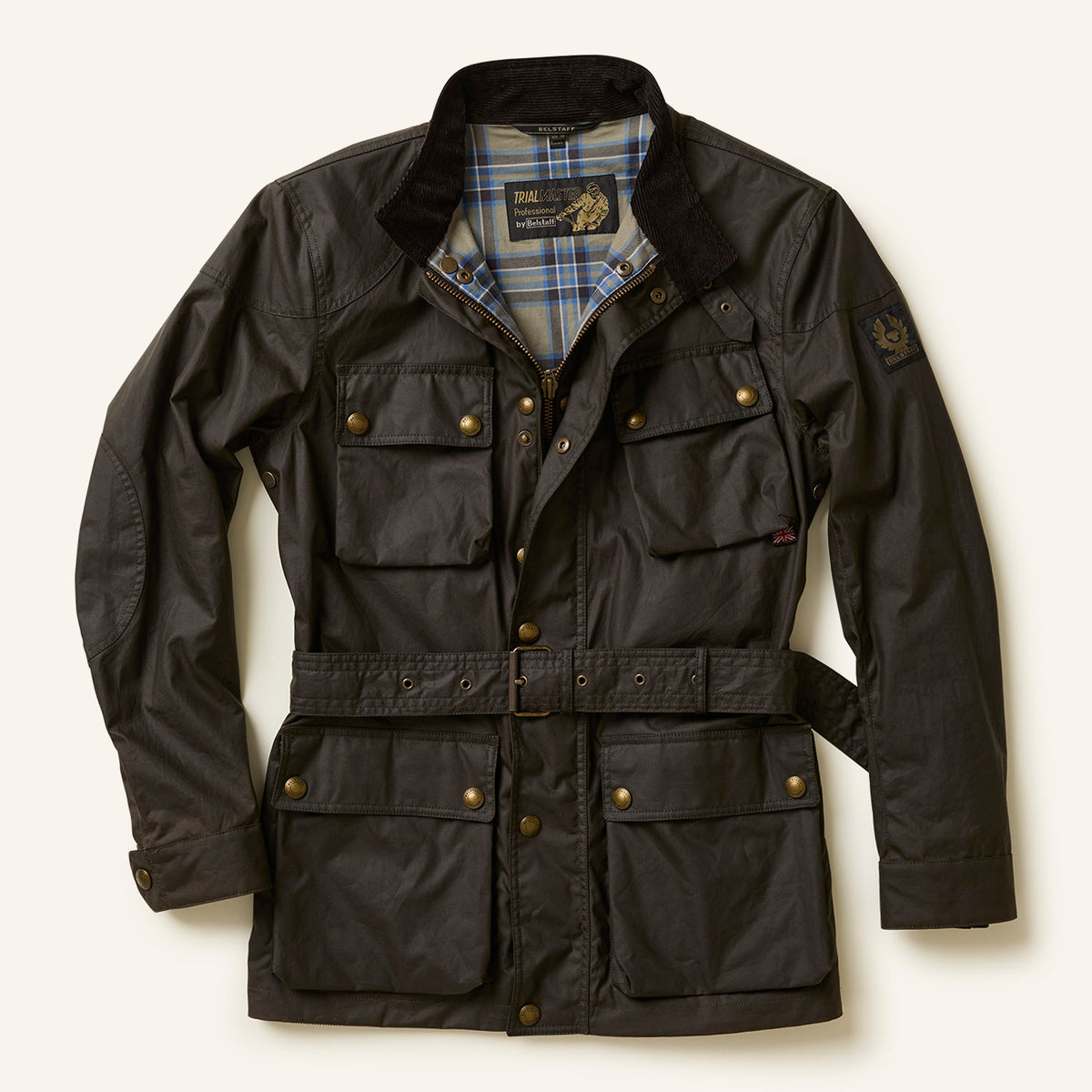 Belstaff Trialmaster Wax Jacket Faded Olive - Main Image