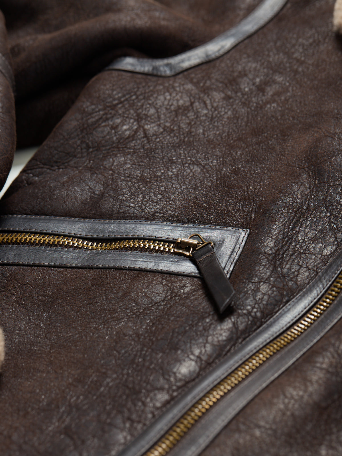 Winterbrook Shearling Jacket Dark Brown