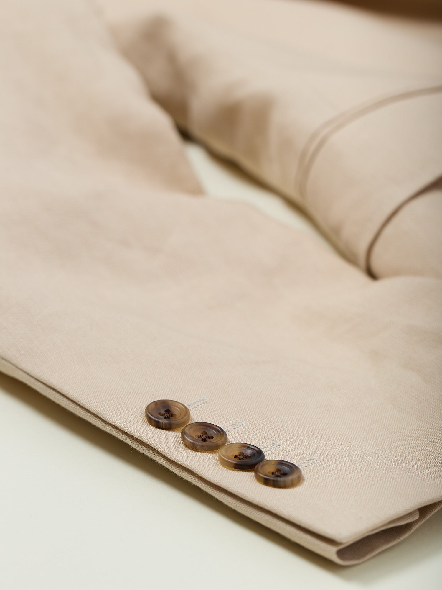 3-piece Tropical Irish Linen Suit Stone