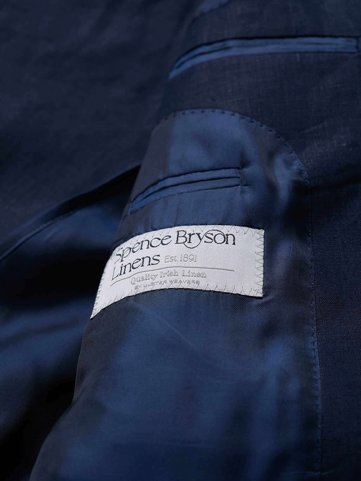 Gunton Irish Linen Jacket Navy