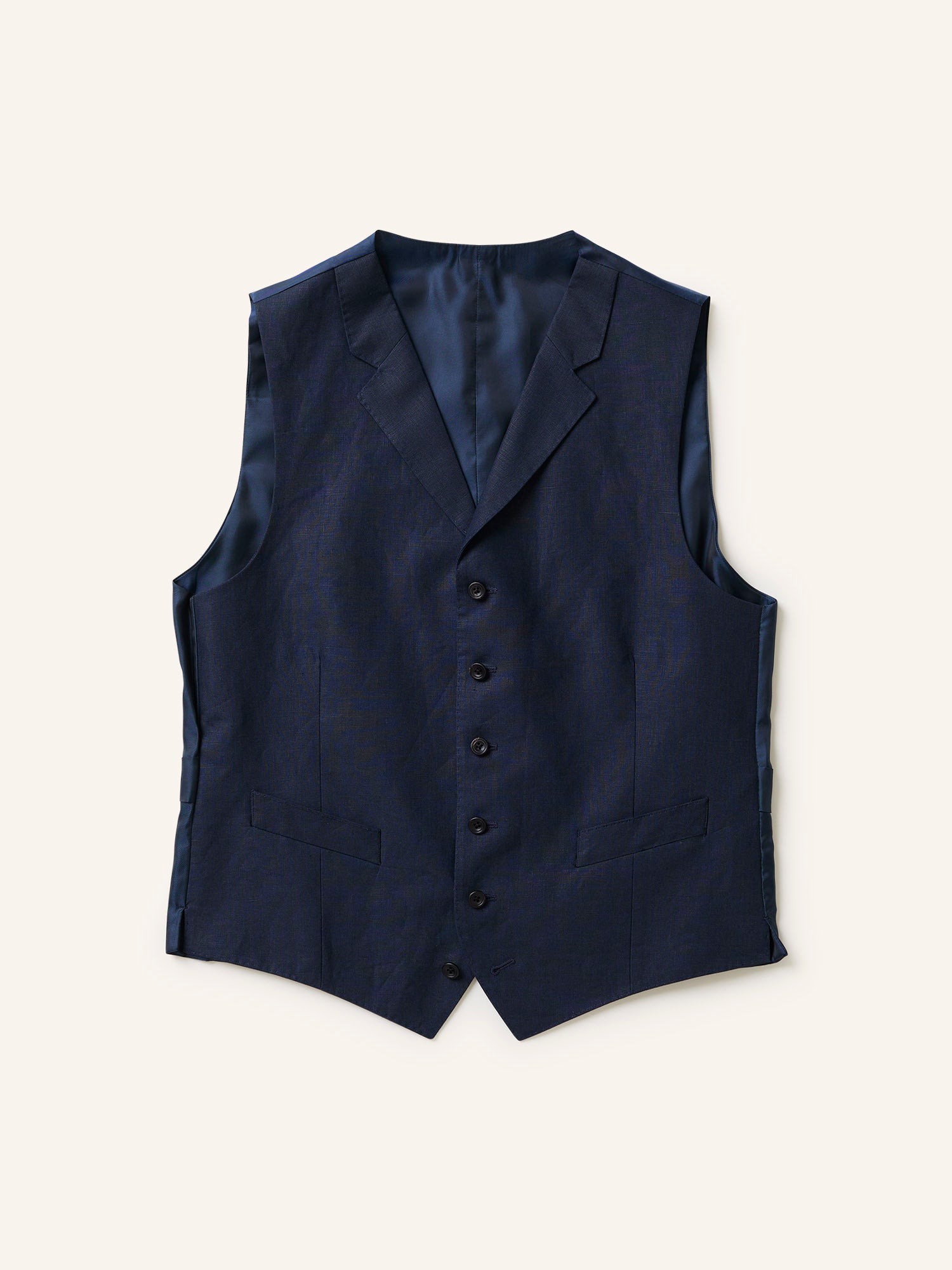 3-piece Irish Linen Suit Navy