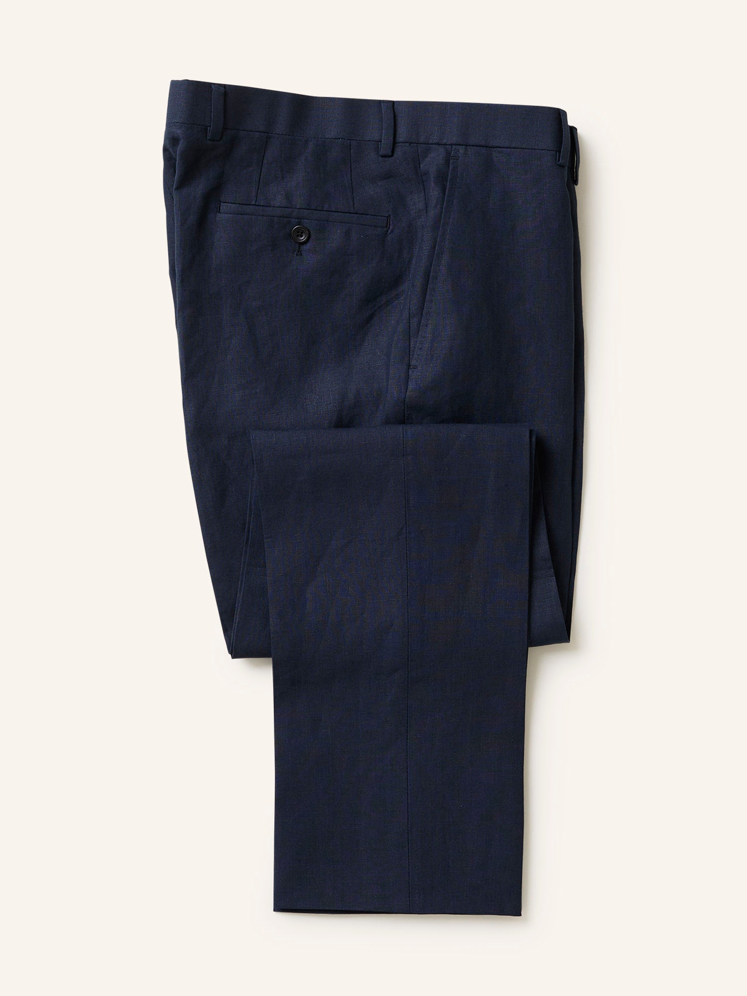 Mautby Irish Linen Trousers Navy