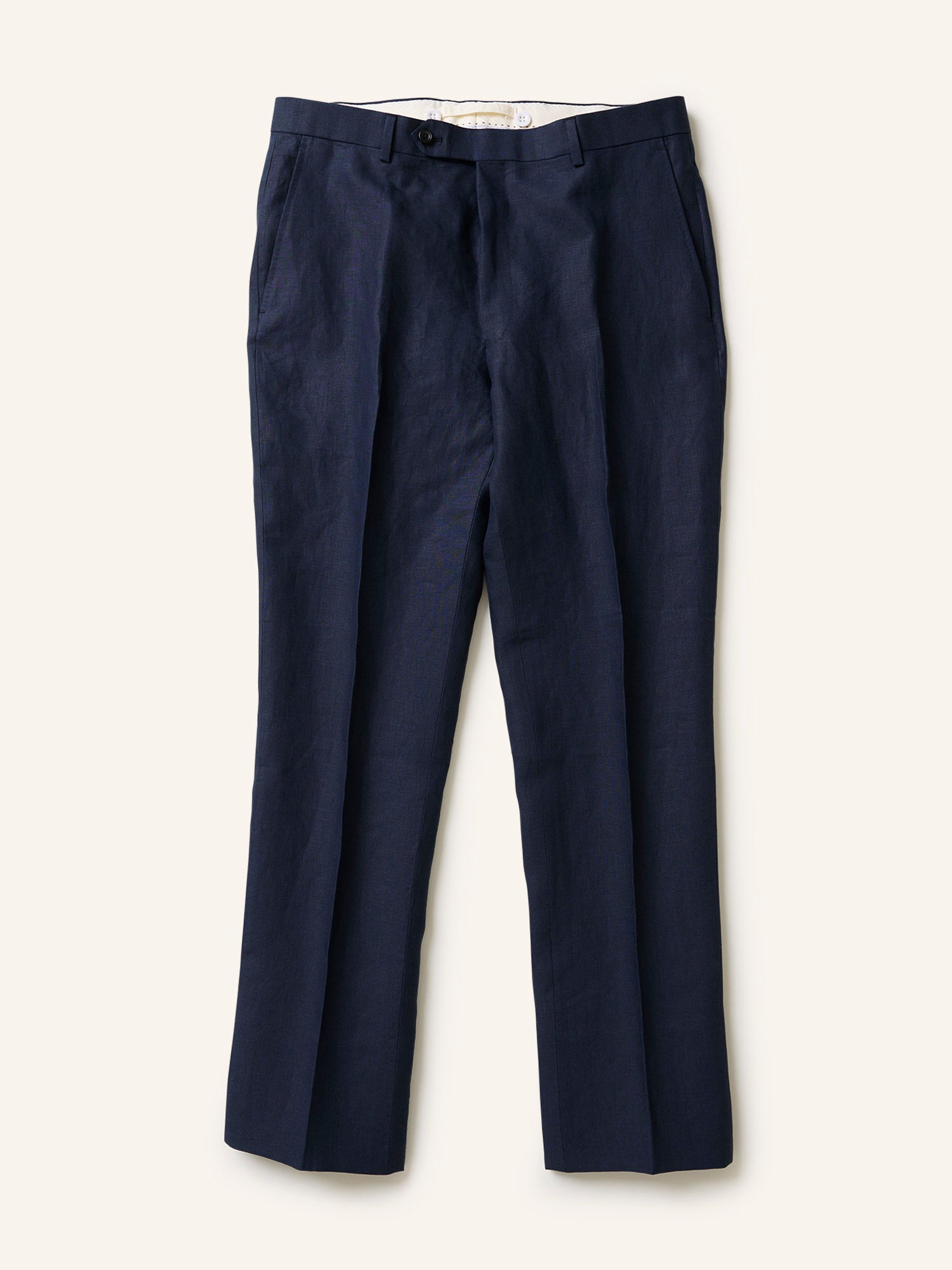 Mautby Irish Linen Trousers Navy