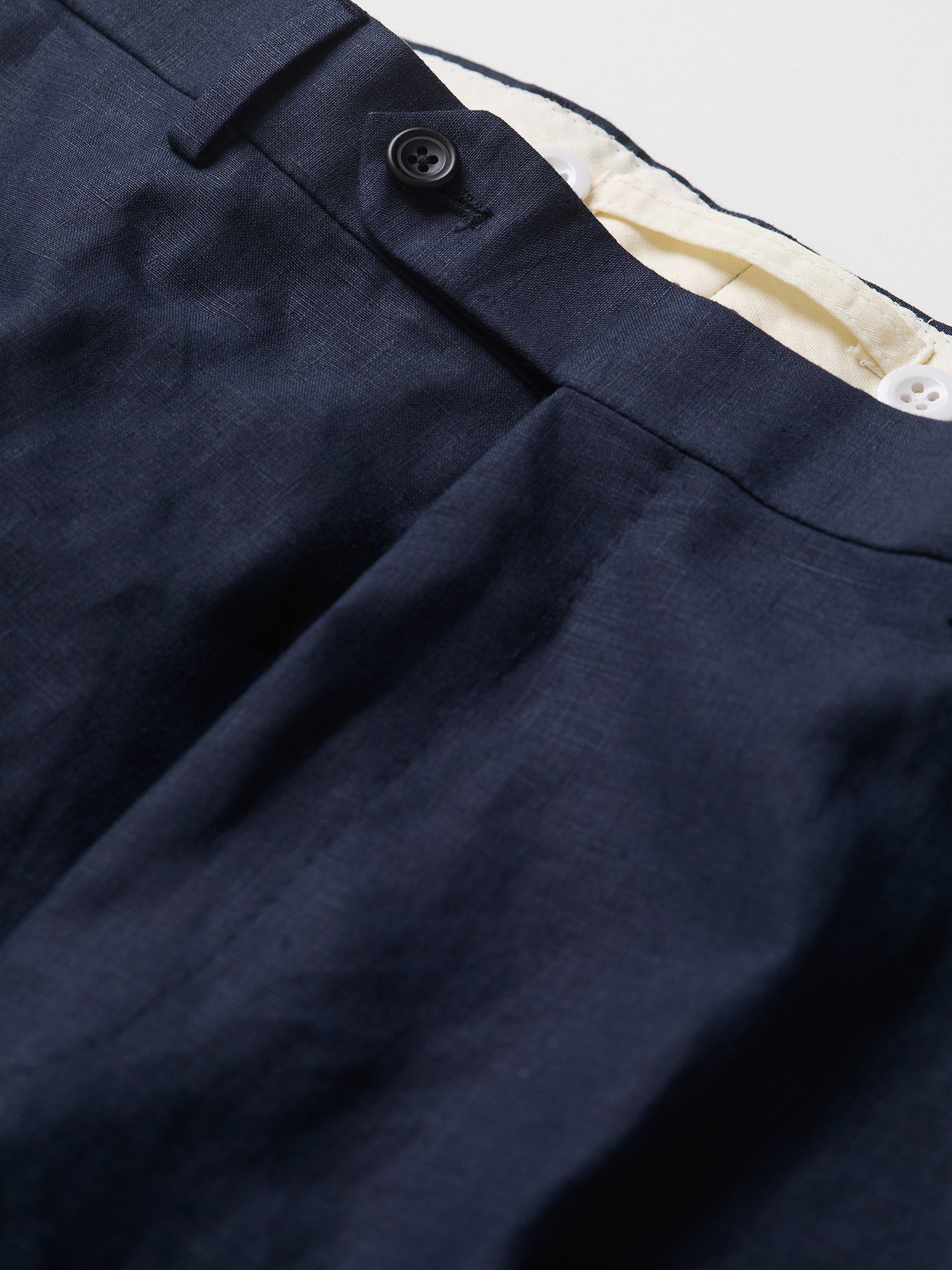 Mautby Irish Linen Trousers Navy