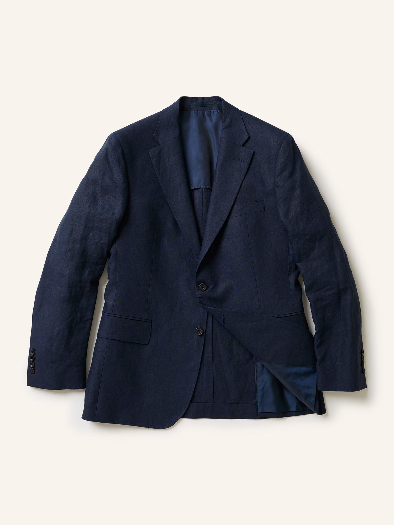 Gunton Irish Linen Jacket Navy