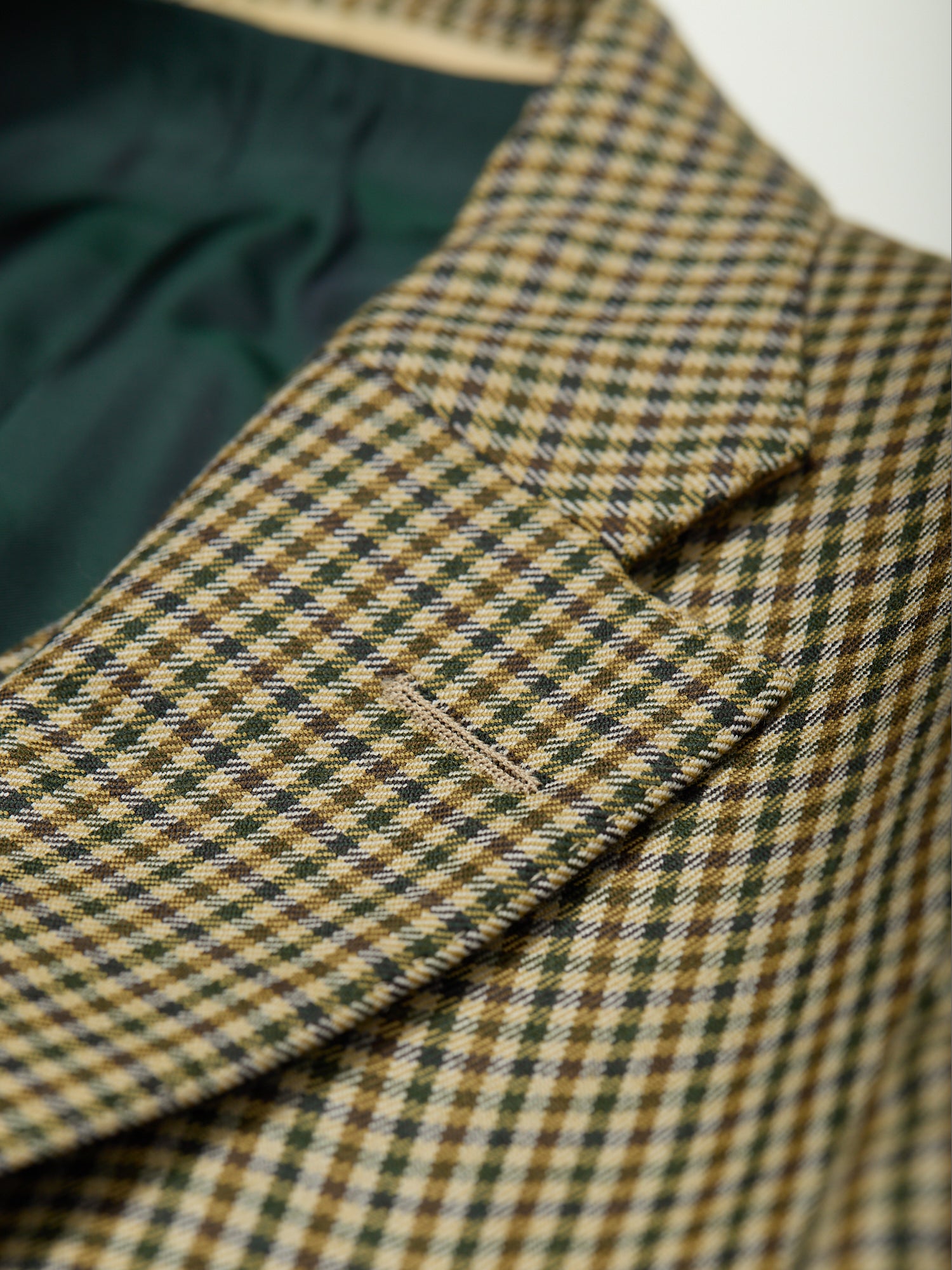 3-piece Worsted Tweed Suit Green Gunclub