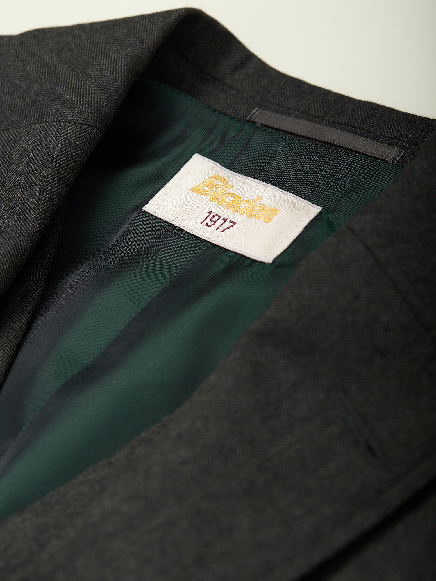 3-Piece Worsted HB Suit Dark Green