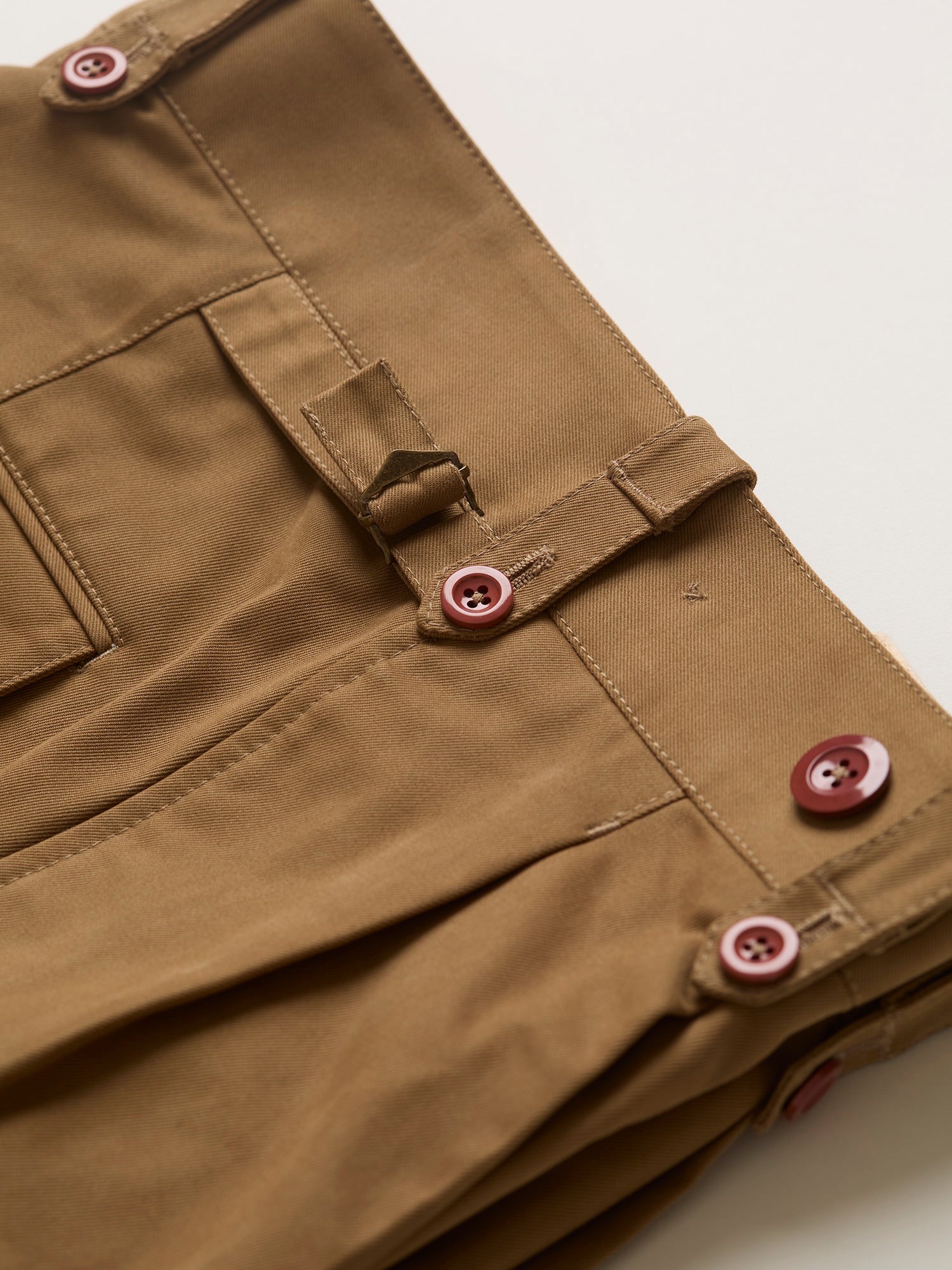 Bombay Pleated Officer's Shorts Khaki Drill