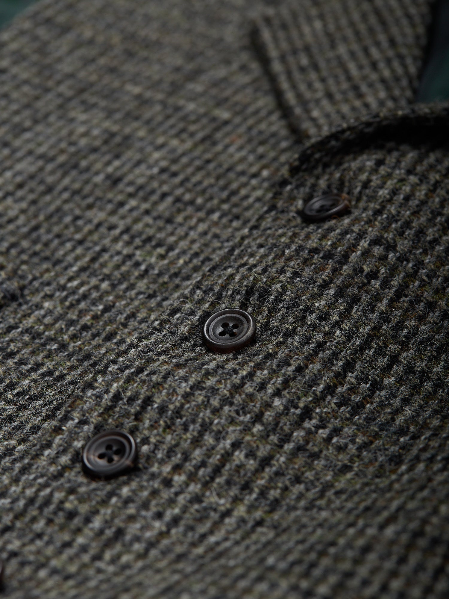 Buckenham Harris Tweed Waistcoat Grey Dogtooth