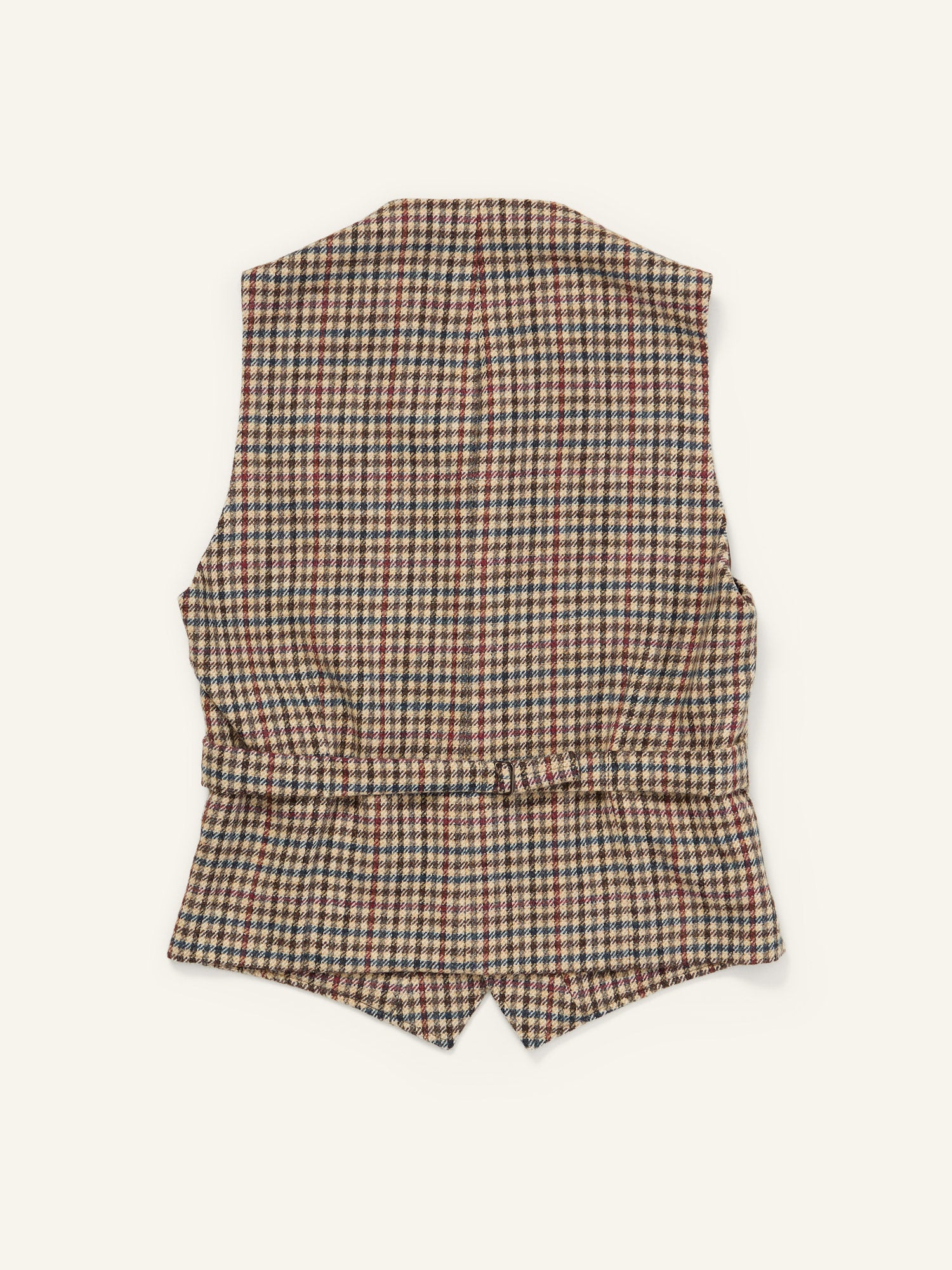 Buckenham Shetland Gunclub Tweed Waistcoat Stone
